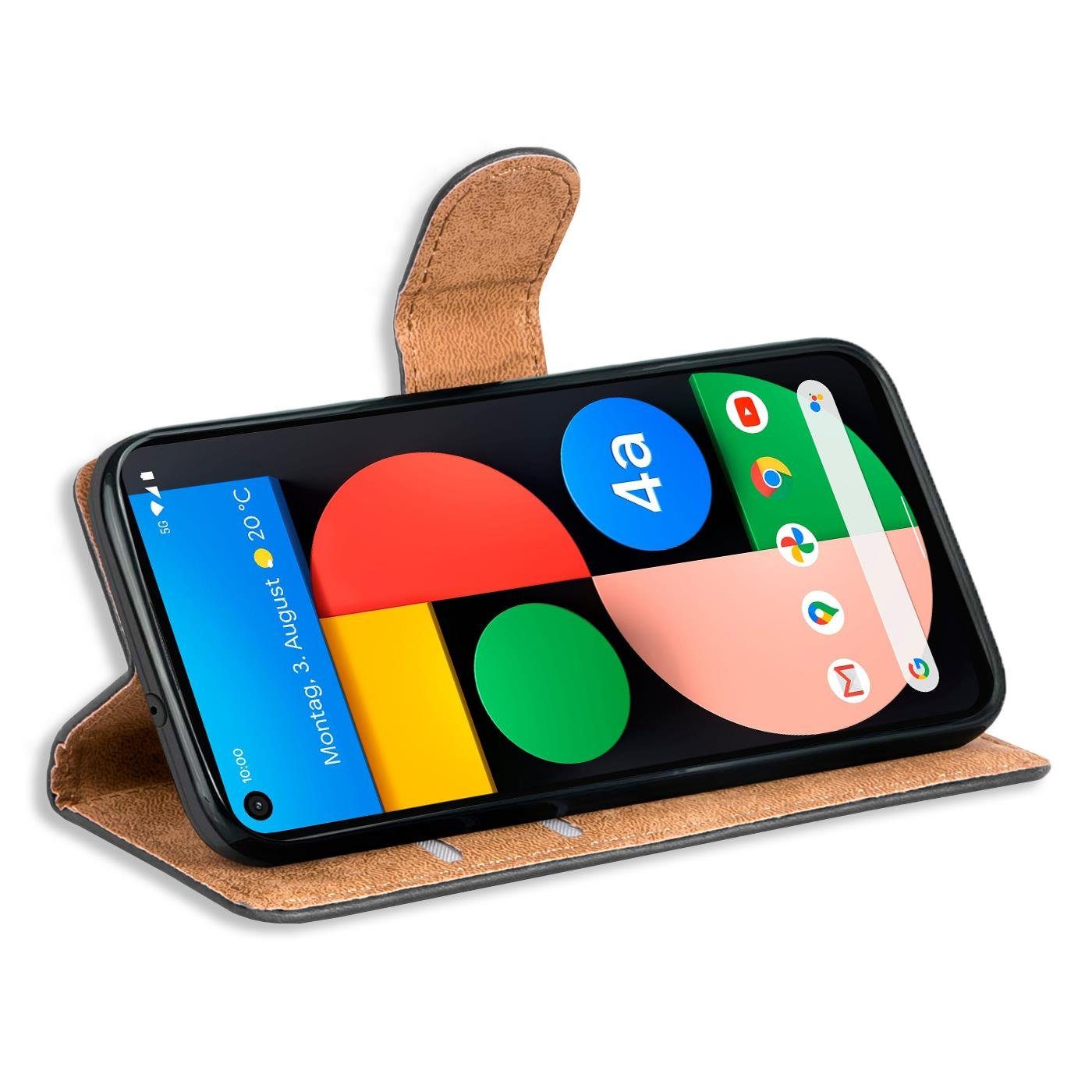 CoolGadget Handyhülle Book Case Handy Tasche für Google Pixel 4a 5G 6,2 Zoll, Hülle Klapphülle Flip Cover für Pixel 4a 5G Schutzhülle stoßfest