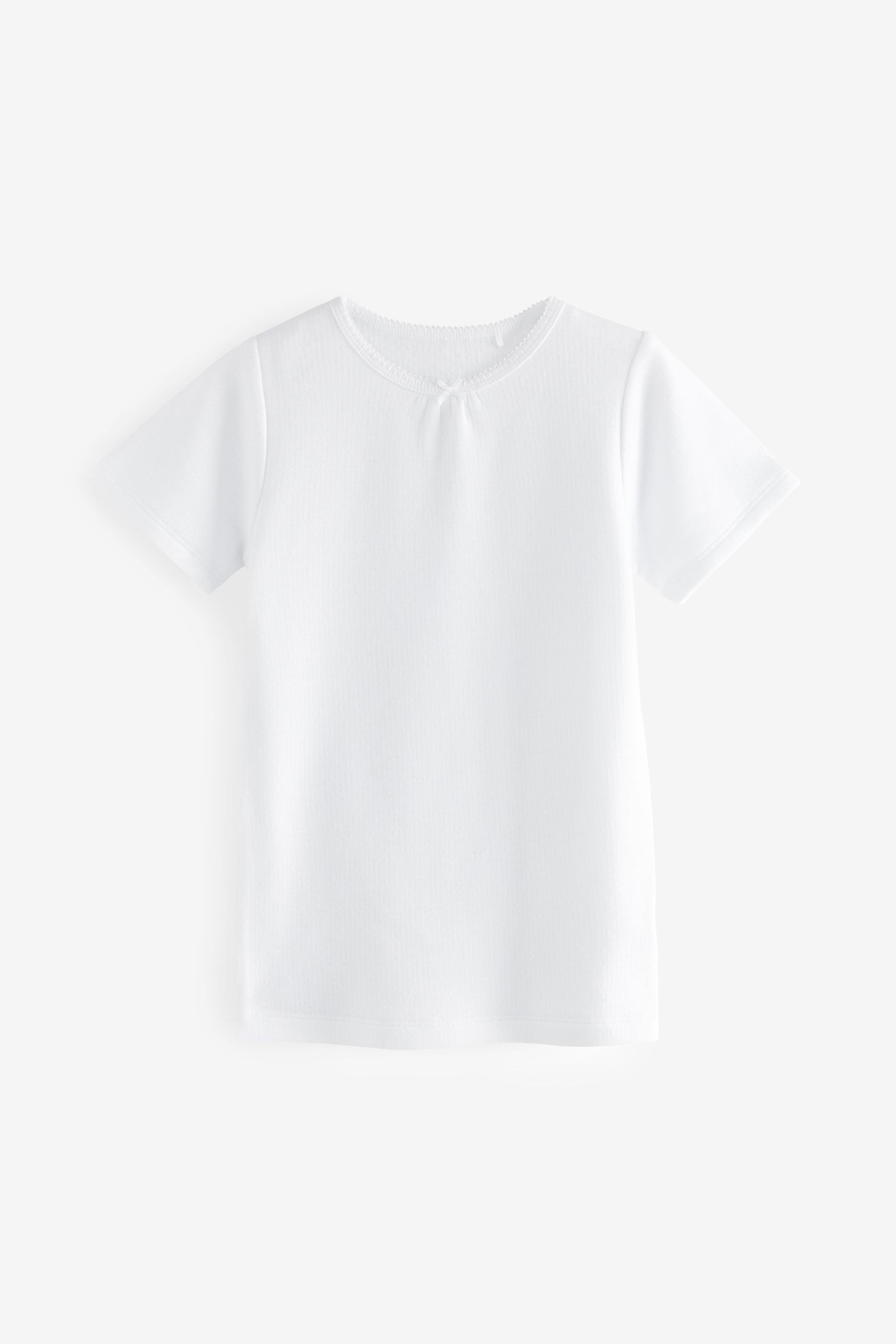 Next Thermounterhemd Thermo-T-Shirts mit Schleifenbesatz, 2er-Pack (2-St)