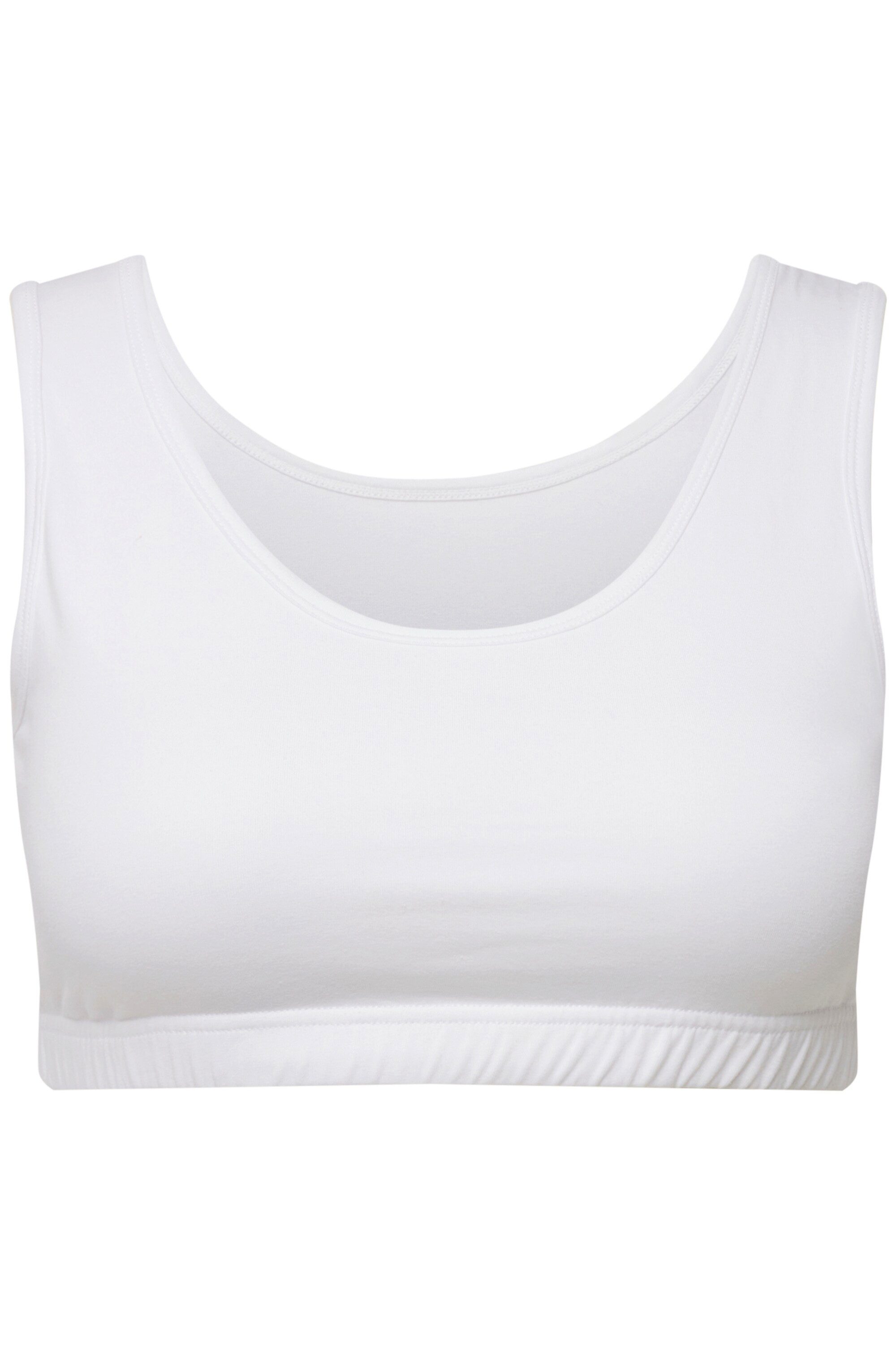 Ulla Popken Bügel-BH Bustier breite Träger Biobaumwolle