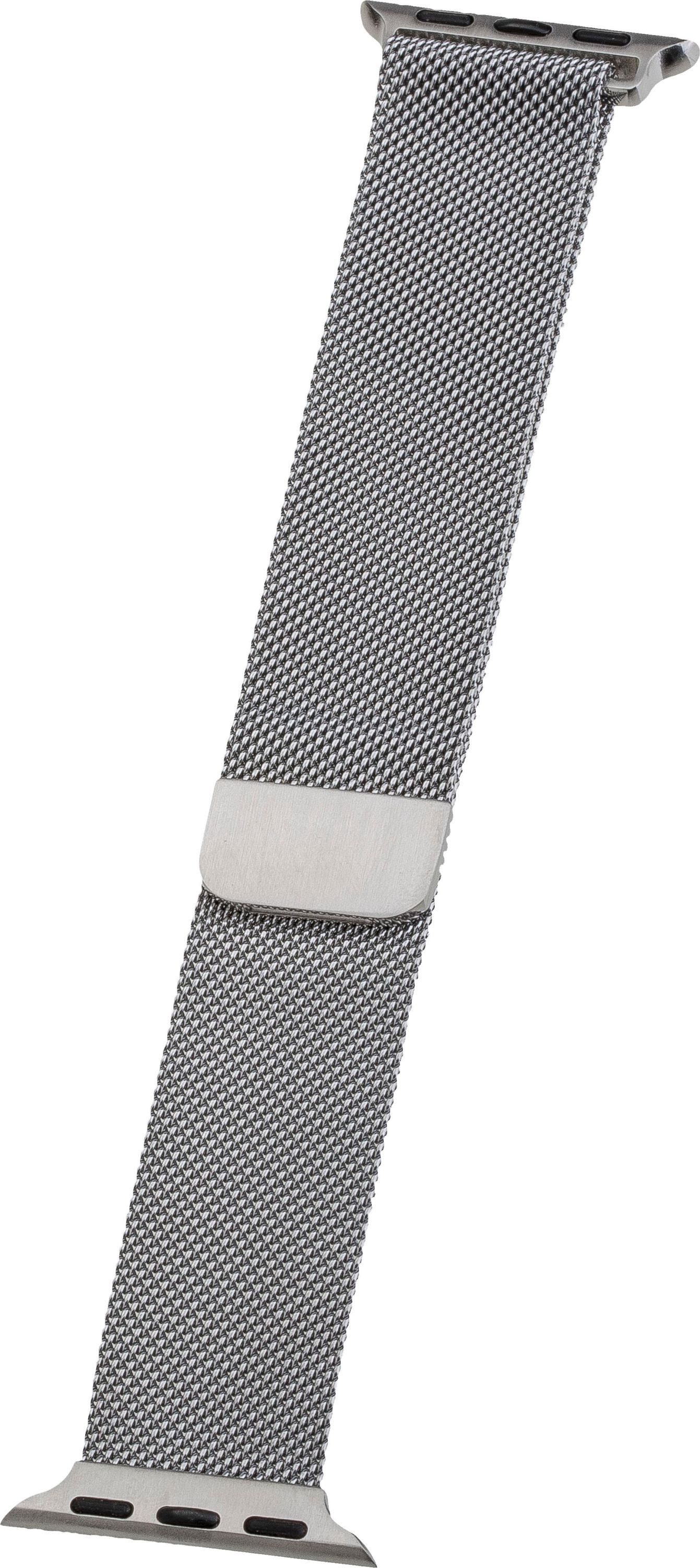 Peter Jäckel Edelstahlarmband Milanaise Armband passend für Apple Watch 41/40/38mm, hochwertiges