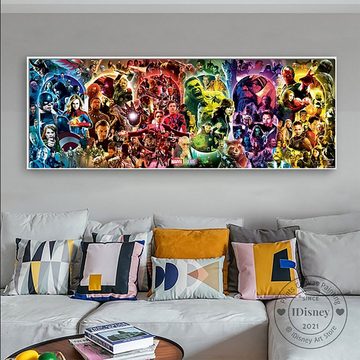 TPFLiving Kunstdruck (OHNE RAHMEN) Poster - Leinwand - Wandbild, Avengers - Endgame - Science-Fiction - Avengers Ende Videospiel - (Leinwand Wohnzimmer, Leinwand Bilder, Kunstdruck), Leinwand bunt - Größe 20x60cm