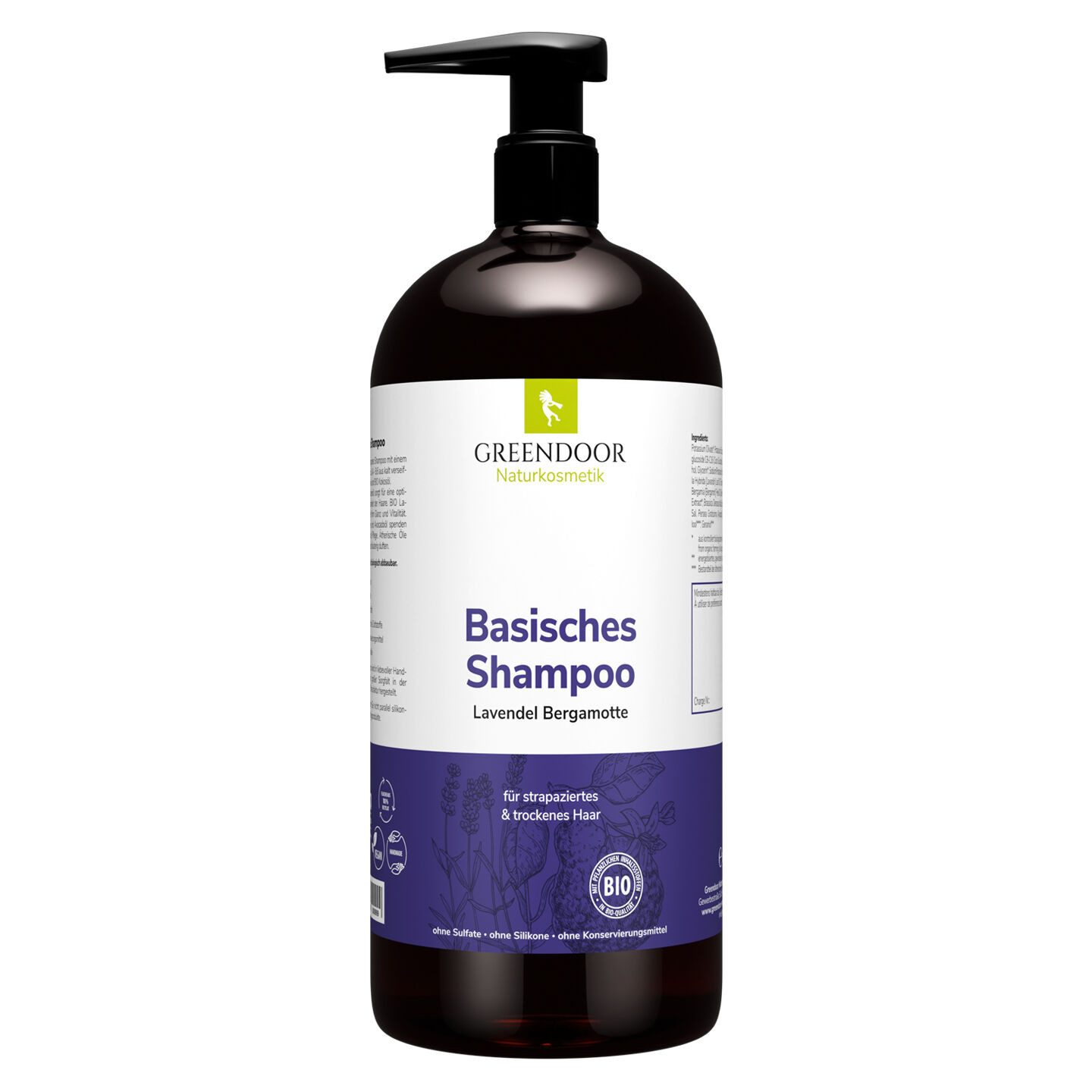 GREENDOOR Gelshampoo Basisches Shampoo XL Lavendel Bergamotte