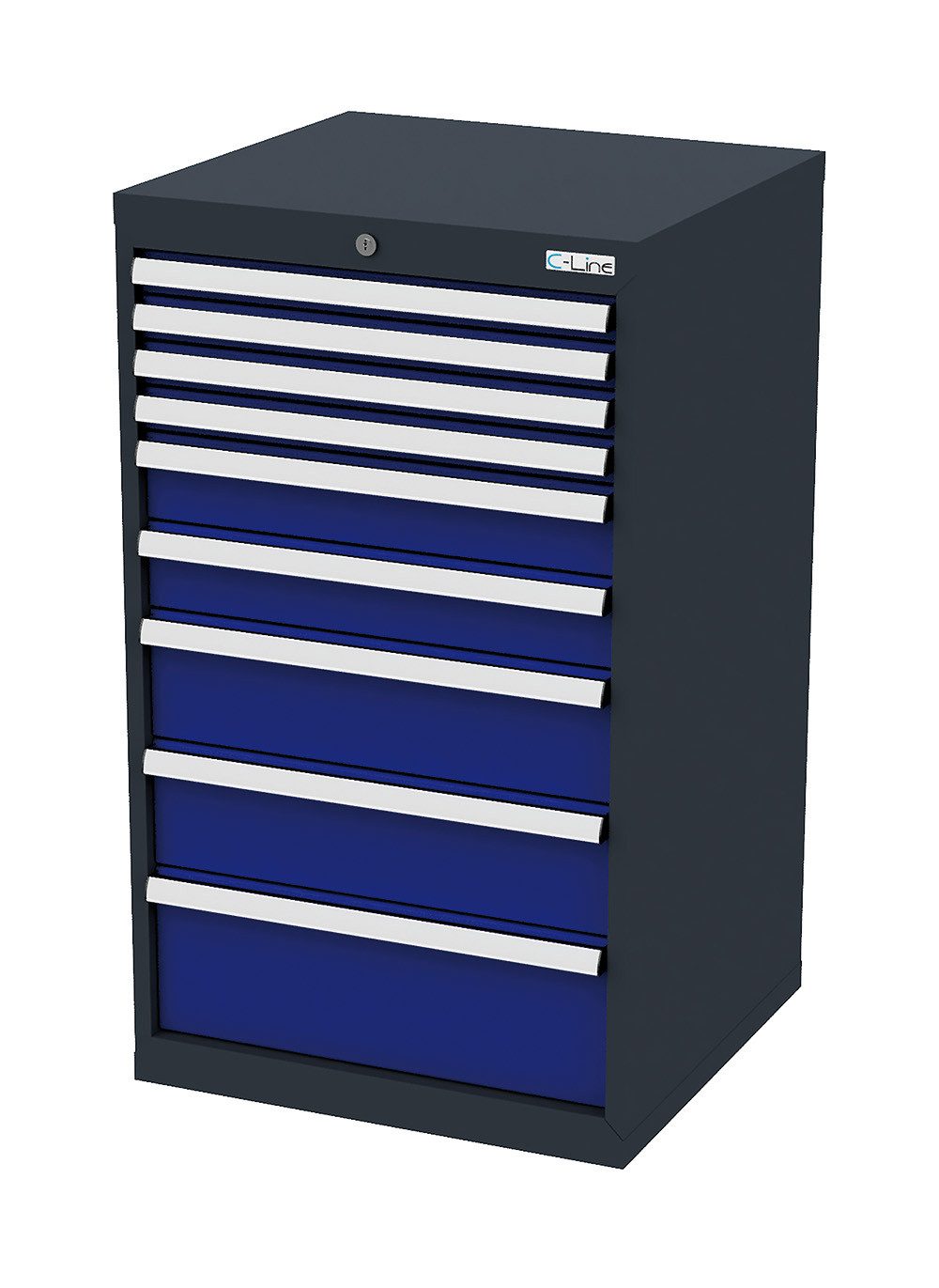 Simplaflex Werkzeugschrank Simplaflex Schubladenschrank, 9 Schubladen, BxTxH 700x575x1020 mm