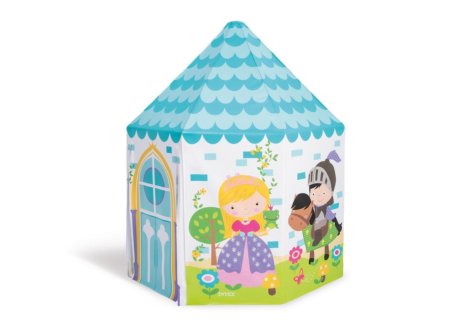 Intex Spielzelt Intex Princess Play Tent einteiliges Zelt mit Türöffnung, Abmessungen: 104 x 104 x 130 cm