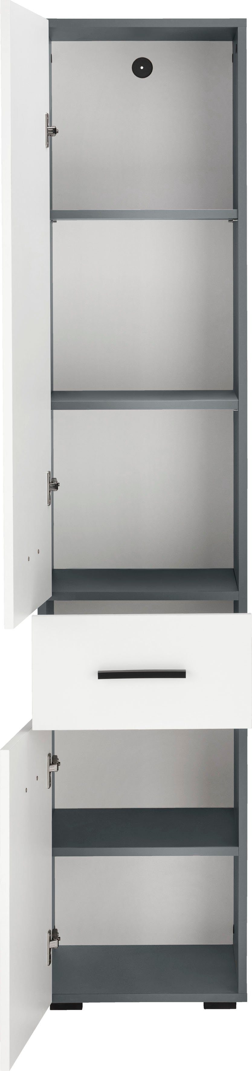 INOSIGN Hochschrank Skara 3 verstellbaren Einlegeböden hinter den Türen, Breite 38cm, Höhe 180cm
