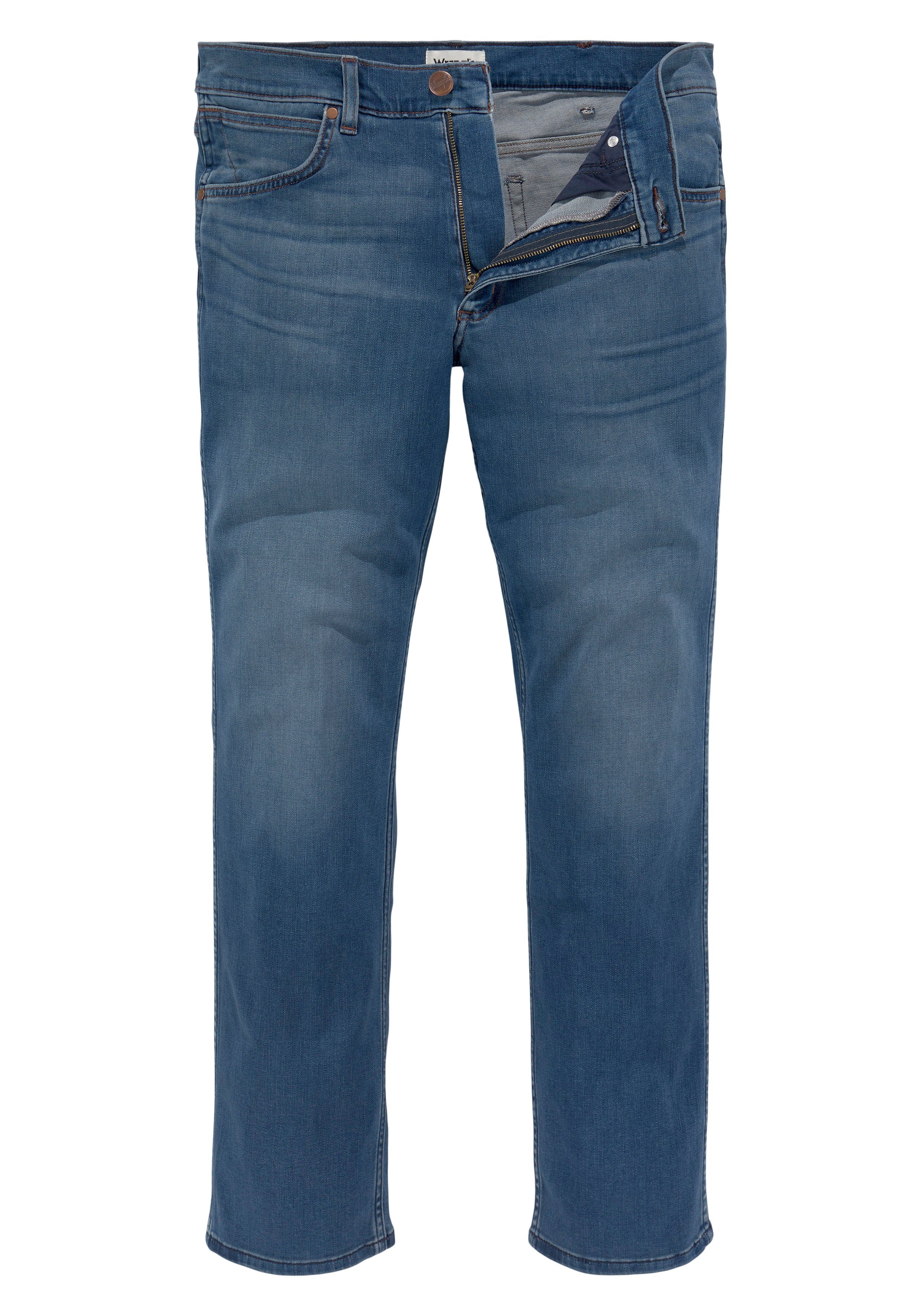 Wrangler Stretch-Jeans Greensboro Regular bright Straight Regular Straight stroke