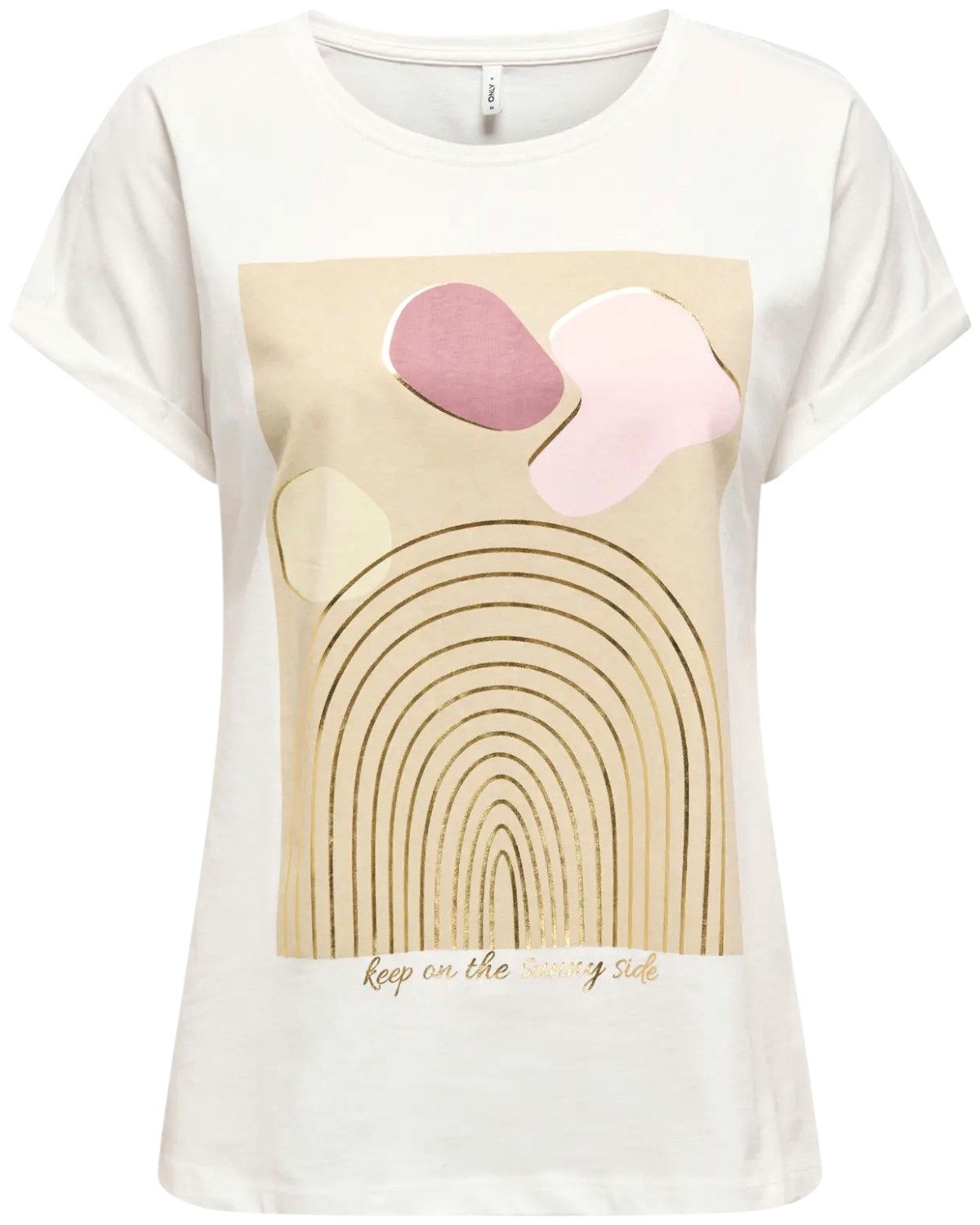 ONLY T-Shirt (Spar Set) Sommershirt mit Printaufdruck im Doppelpack günstig online kaufen