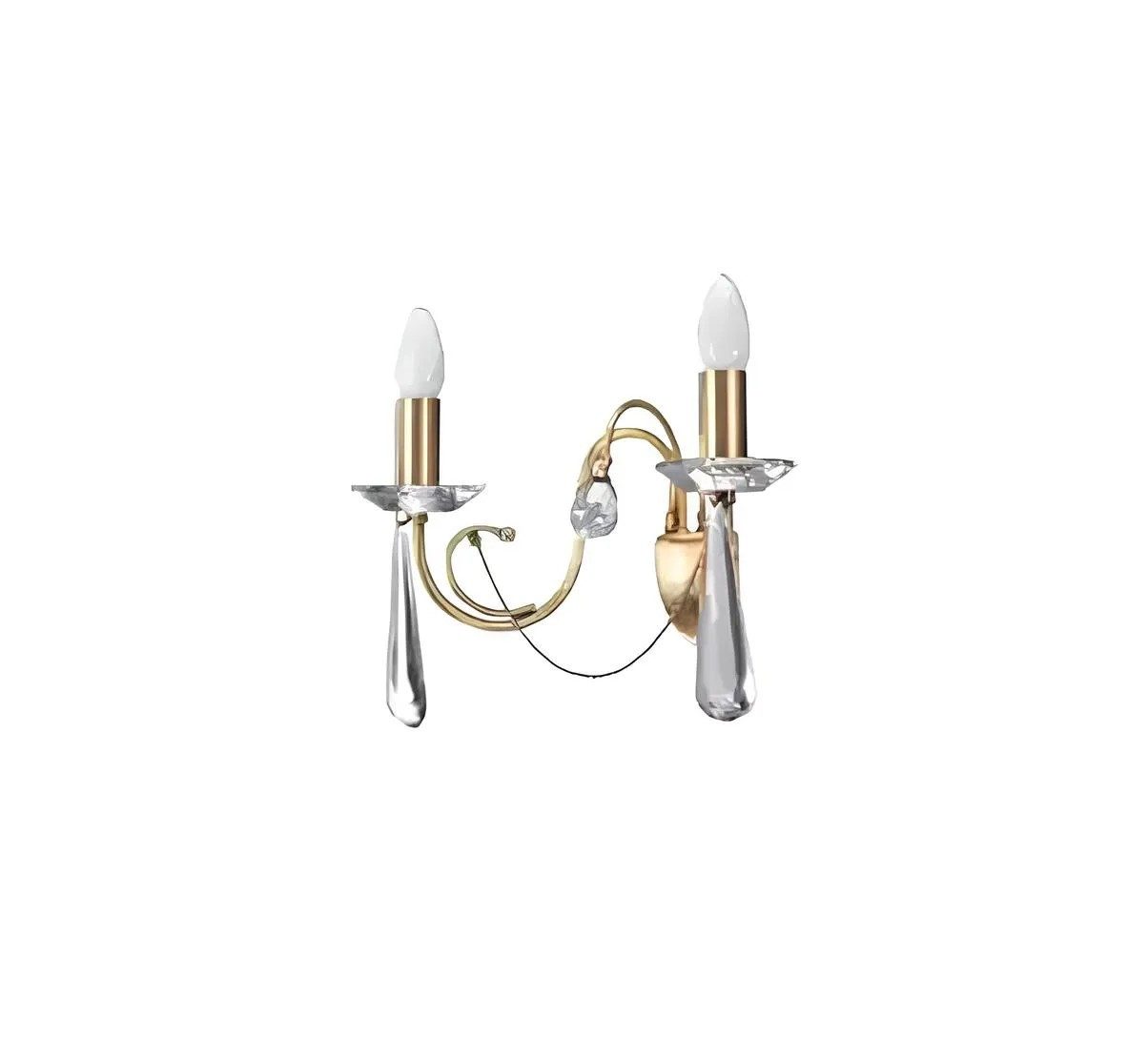 JVmoebel Wandleuchte Kristall Wandleuchte in elegantem Design mit Lichtfunktion, Keine Funktionen, Leuchtmittel wechselbar, Made in Europa