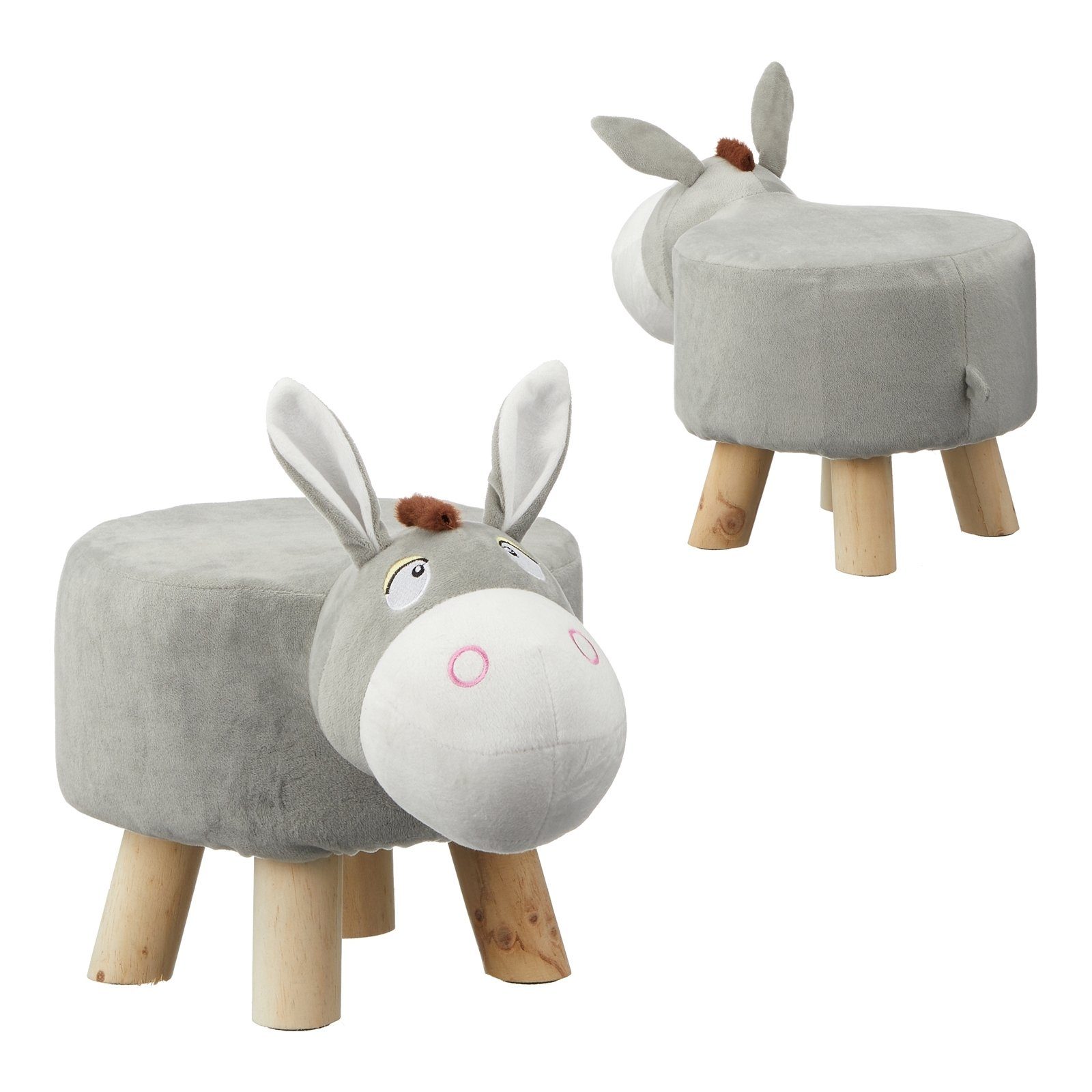 HTI Living Kinder Hocker Nilpferd - Tier Sitzhocker Für Kinderzimmer