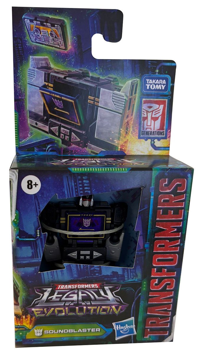 Transformers Spielfigur Transformers Generation Legacy Evolution Soundblaster, verwandelbarer