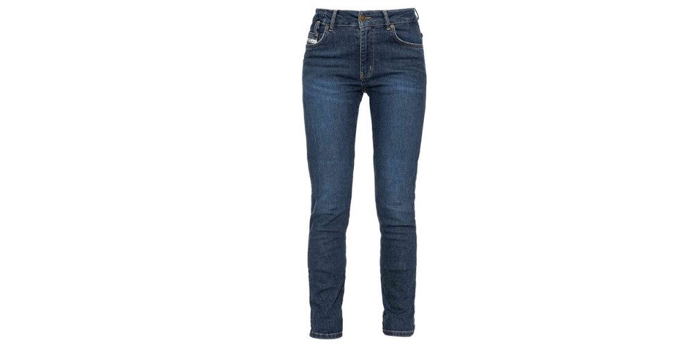 John Doe Motorradhose Jane High Mono XTM Damen Motorradjeans Knieprotektoren enthalten