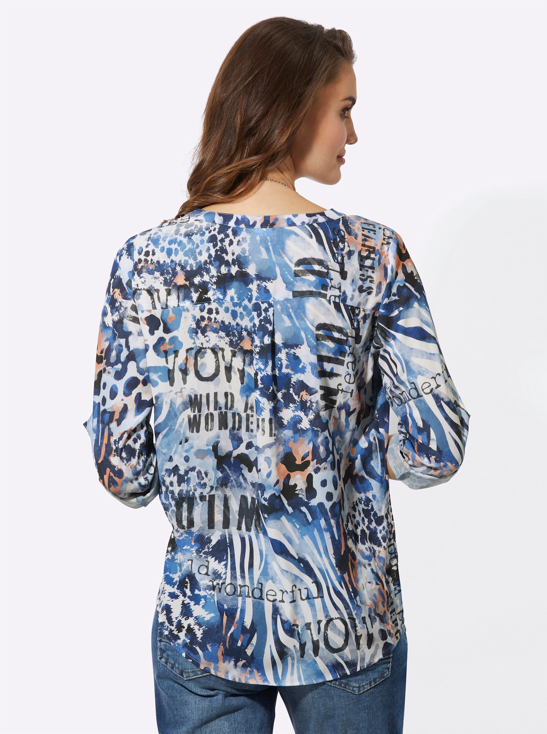 Witt Klassische Bluse Druckbluse Langarm günstig online kaufen