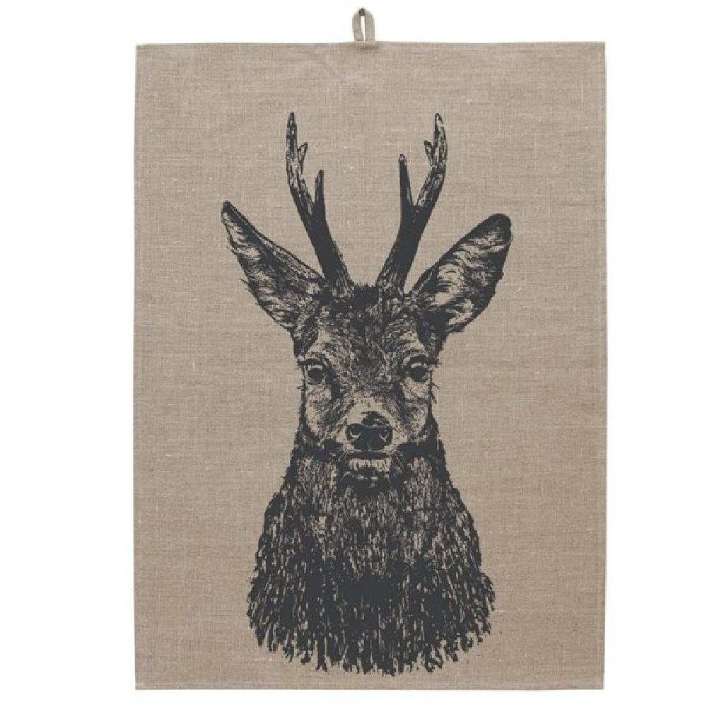Frohstoff Geschirrtuch Geschirrtuch Rehbock Natur