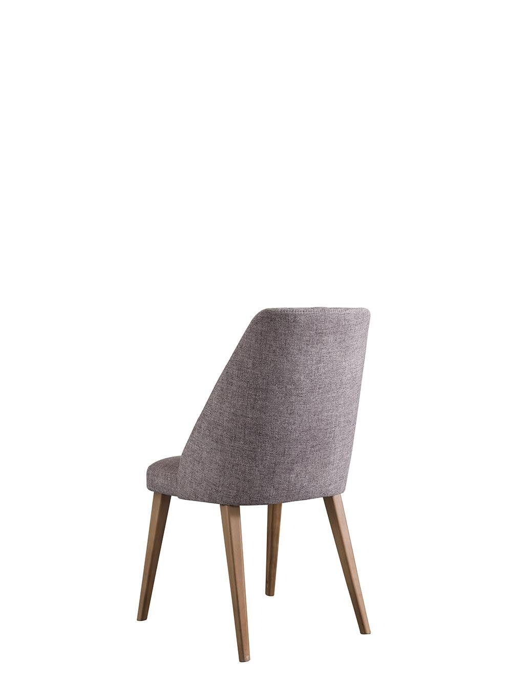 Design Europa Moderne Stuhl in JVmoebel (1 Einrichtung Möbel Esszimmerstuhl Neu Grau Made St), Esszimmer