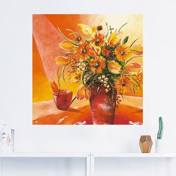 Artland Wandbild Blumenstrauß in Vase I, Blumen (1 St), als Alubild, Outdoorbild, Leinwandbild, Wandaufkleber, versch. Größen