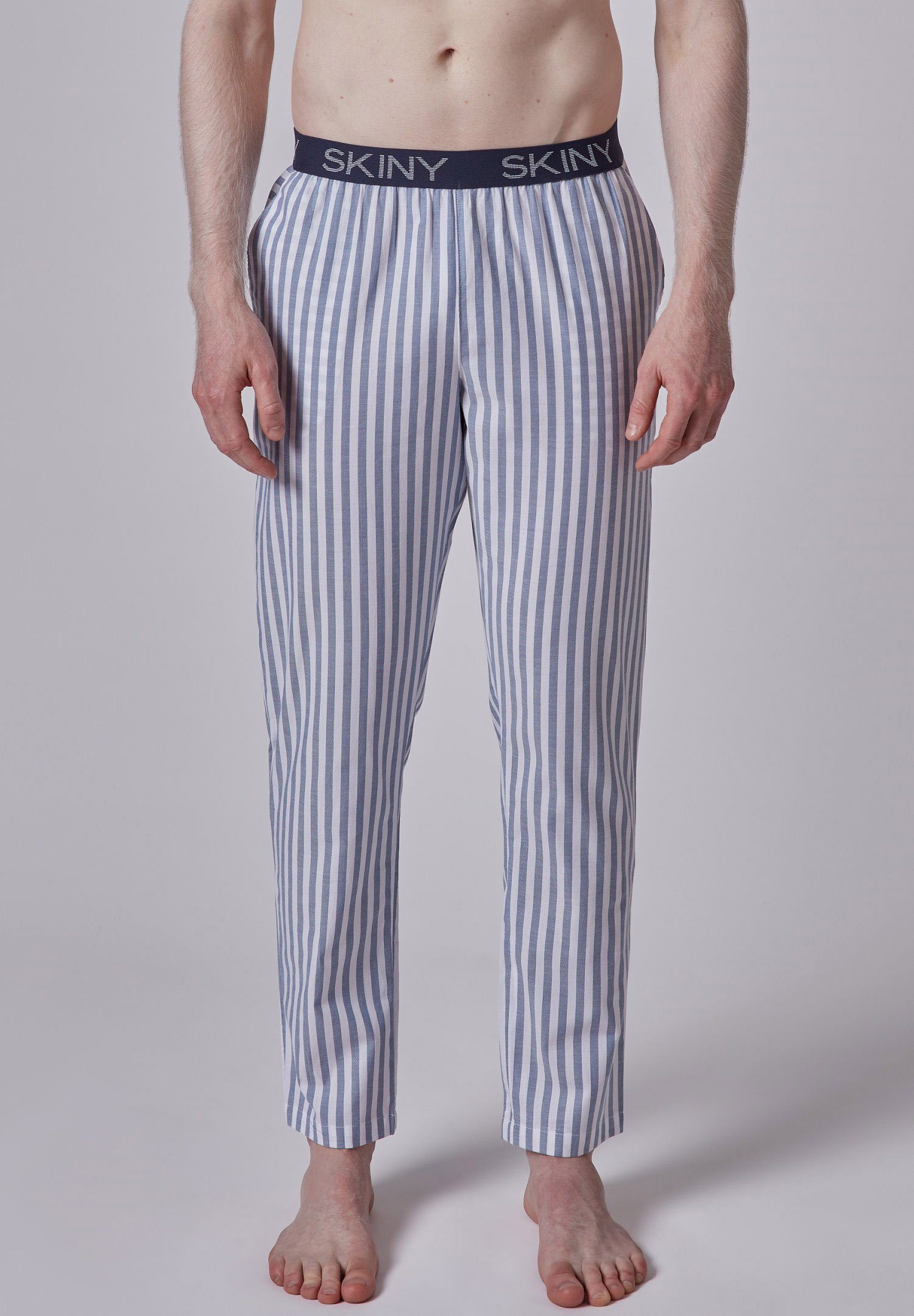 Skiny Pyjamahose Skiny Herren (1-tlg) Schlafanzughose Baumwolle