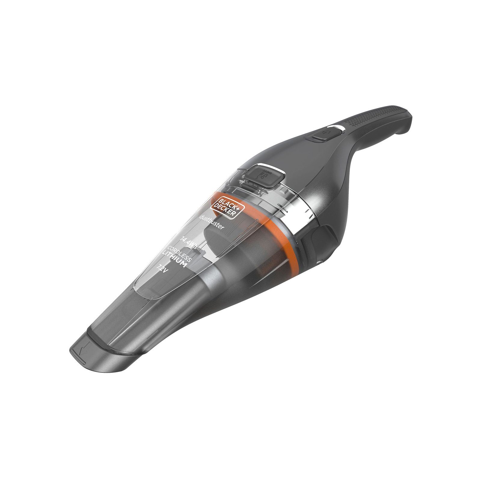 Black + Decker Bodenstaubsauger NVC220WC 7,2V Dustbuster Akkusauger, Lithium-Technologie, Staubbehälter per Knopfdruck einfach öffnen