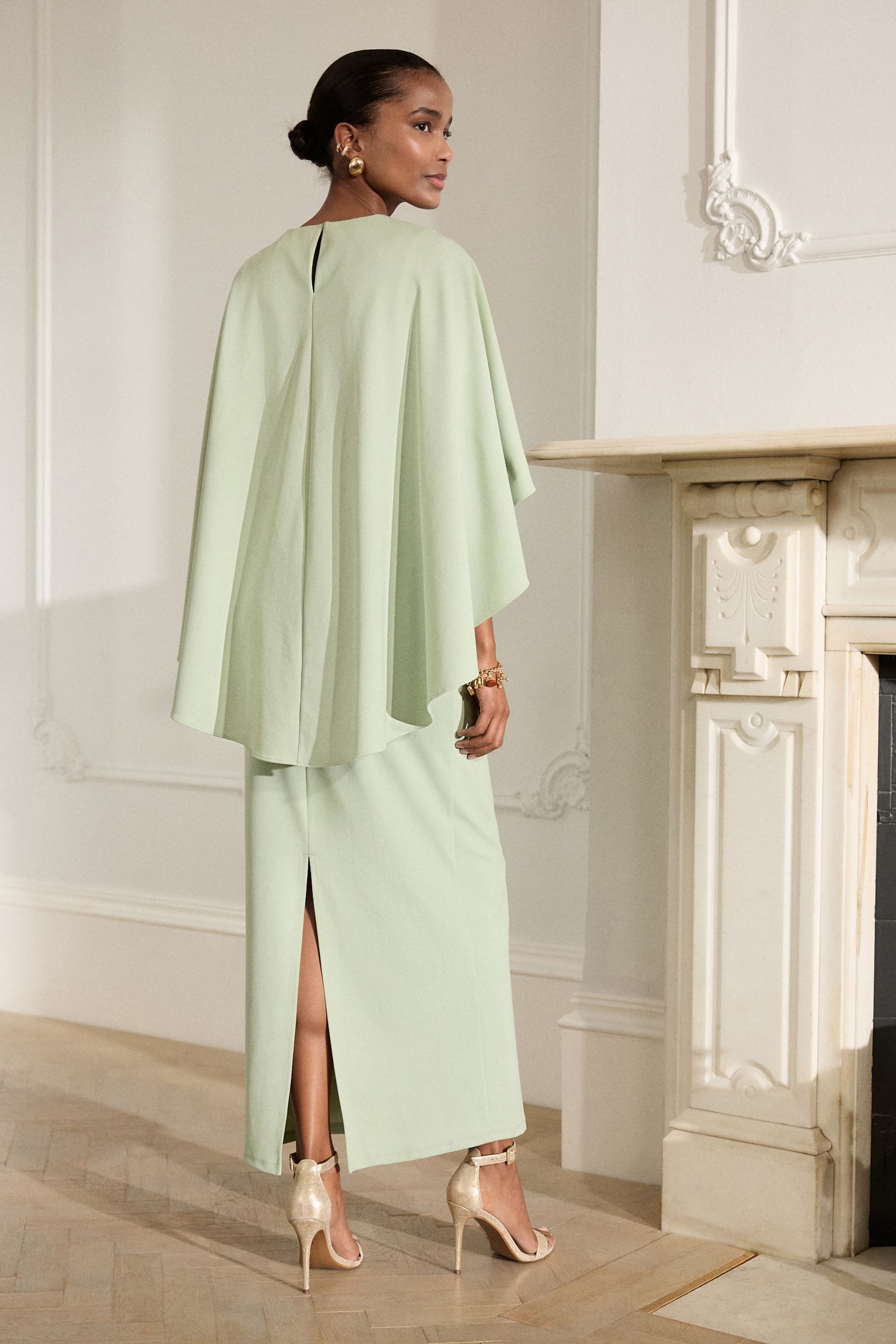 Next Maxikleid Maxikleid mit Cape (1-tlg) günstig online kaufen