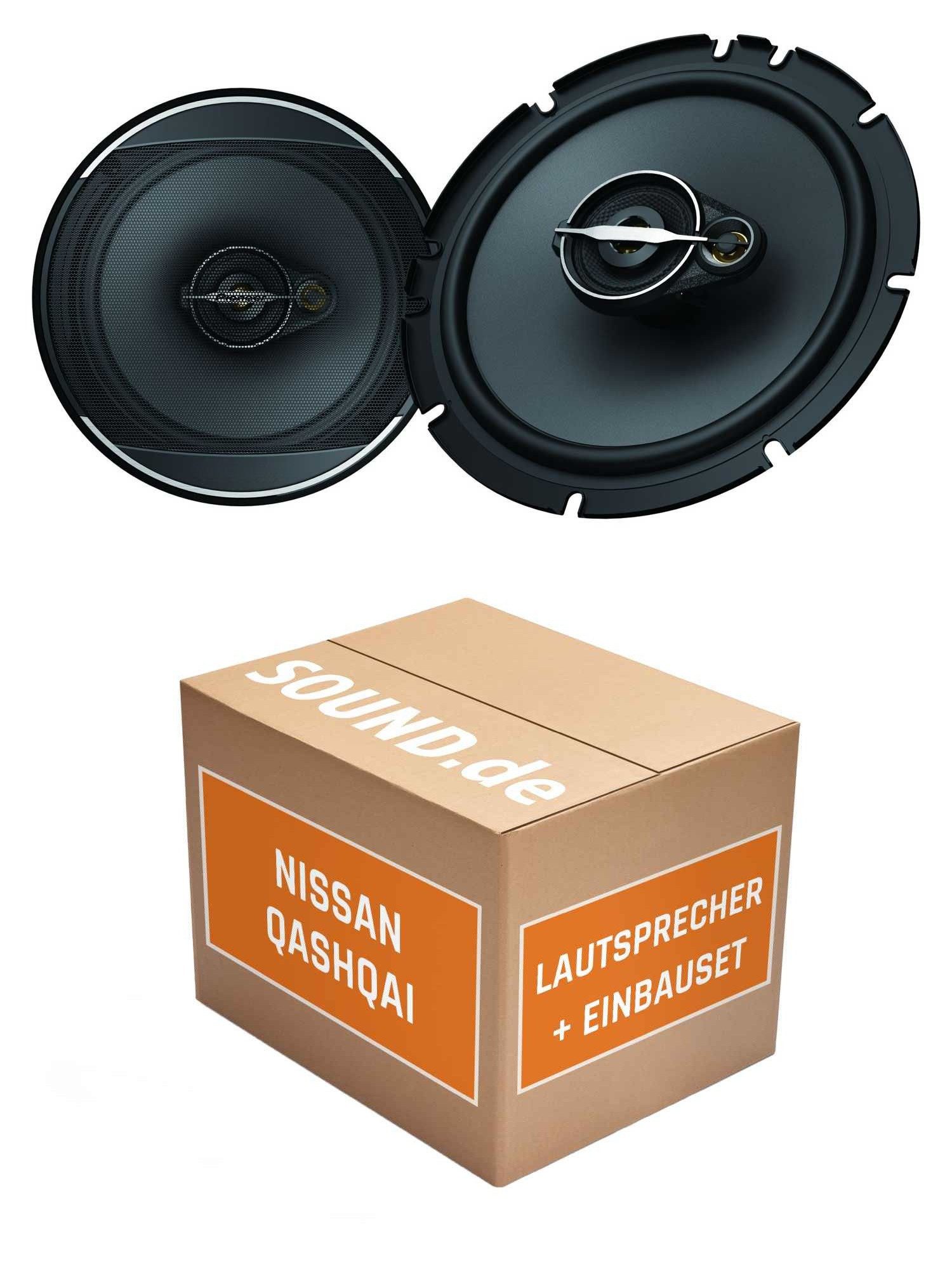 JUST SOUND best choice for caraudio Lautsprecher Boxen Einbauset Pioneer TS-A1671F Nissan Qashqai J10 Auto-Lautsprecher (70 W)