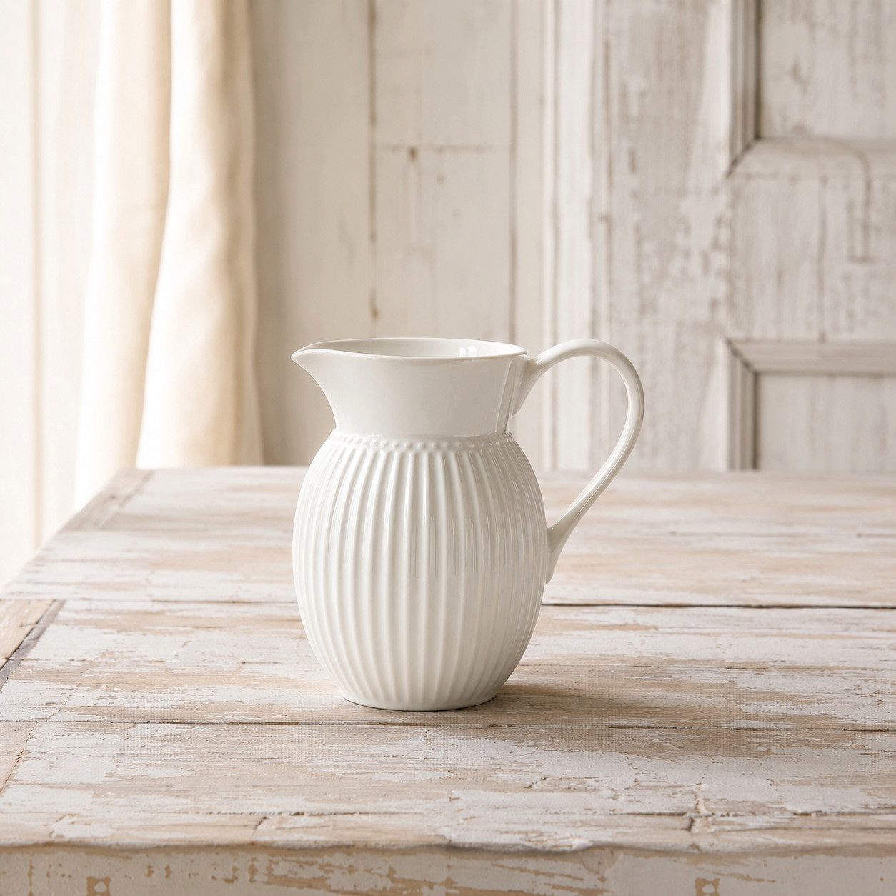 Greengate Wasserkrug GreenGate Krug Alice Weiß 0,5 L