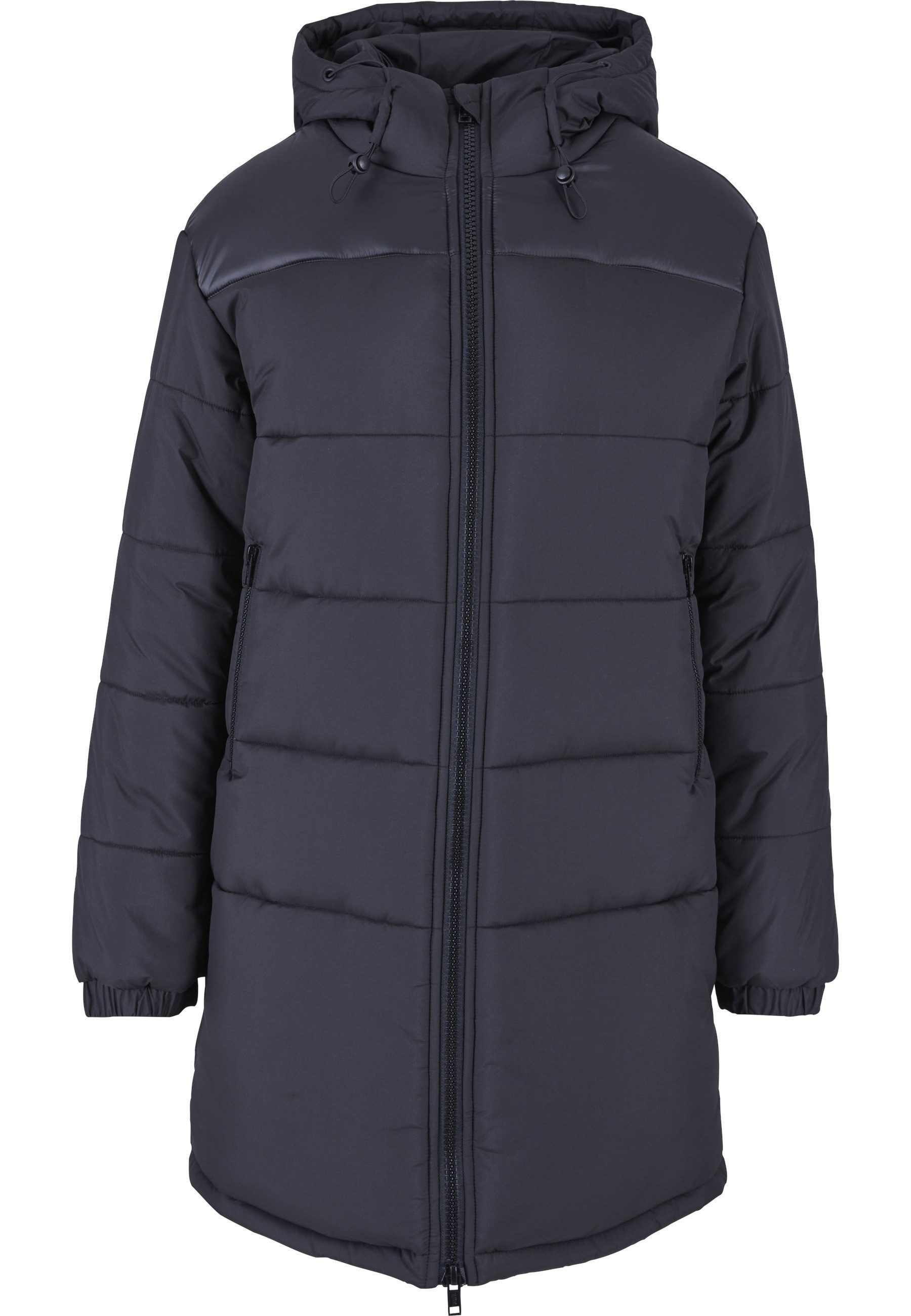 URBAN CLASSICS Winterjacke Urban Classics Damen Ladies Hooded Mixed Puffer Coat (1-St)