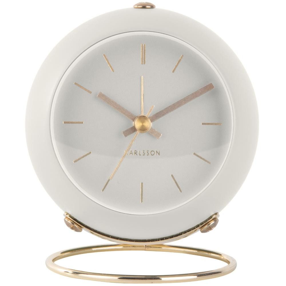 Karlsson Uhr Wecker Globe White (9,5x10x6cm) günstig online kaufen