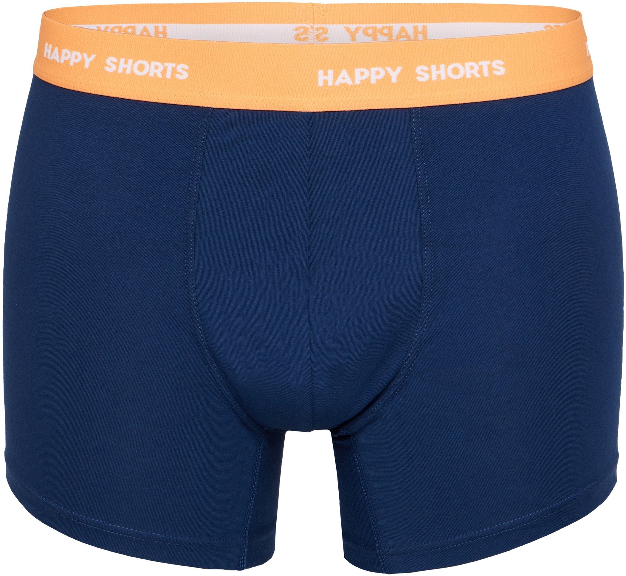 Trunk Blau Happy 2 Jersey Streifen Trunk Pant (1-St) HAPPY Shorts Boxershorts SHORTS Herren