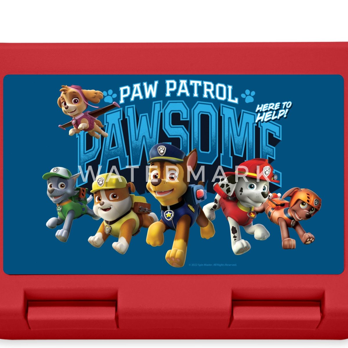 Spreadshirt Lunchbox Paw Patrol Pawsome Team Brotdose Lunchbox, Plastik, Aluminium