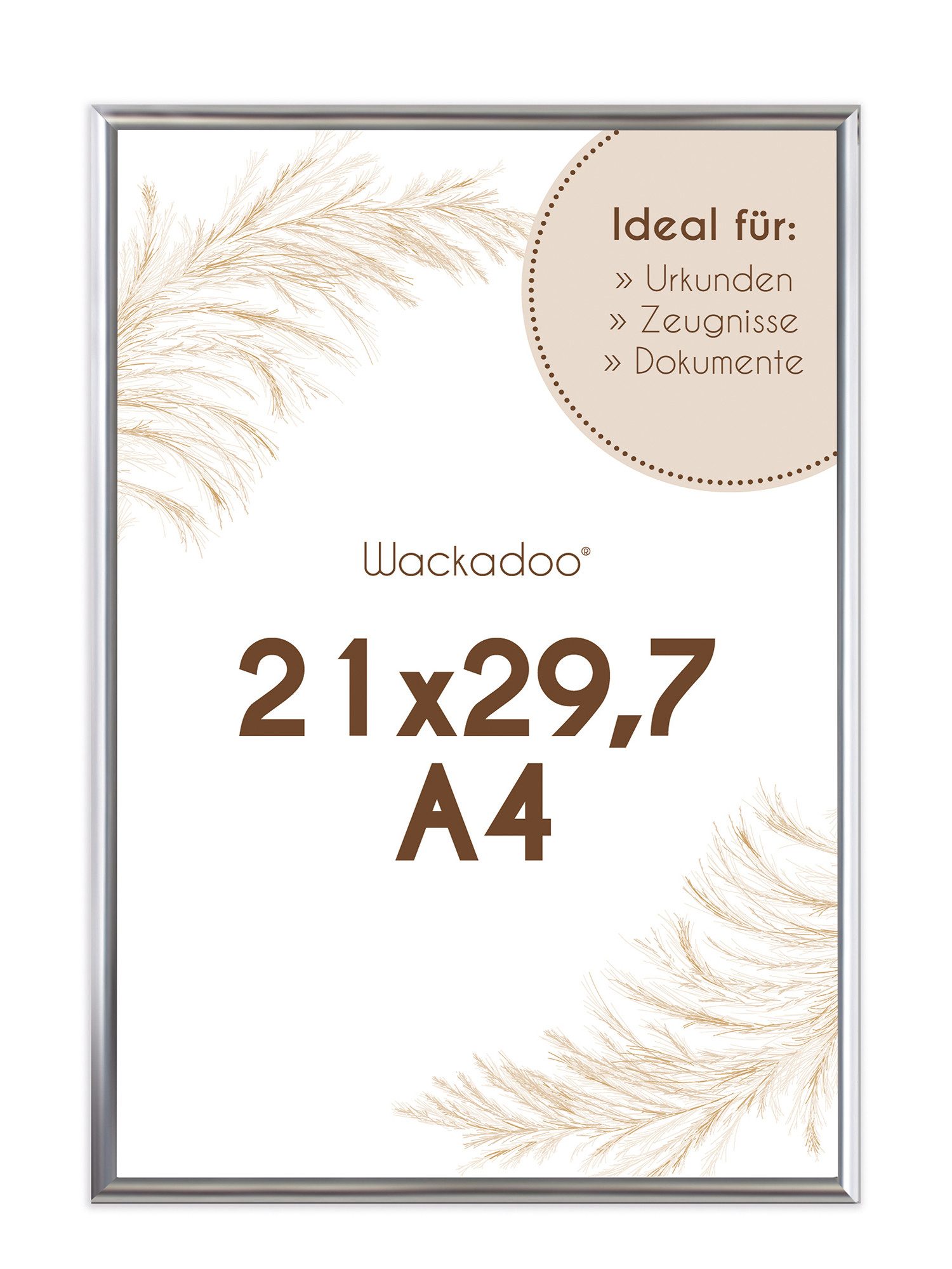 Wackadoo Living Einzelrahmen Bilderrahmen mit Glasscheibe für Einzelbilder günstig online kaufen