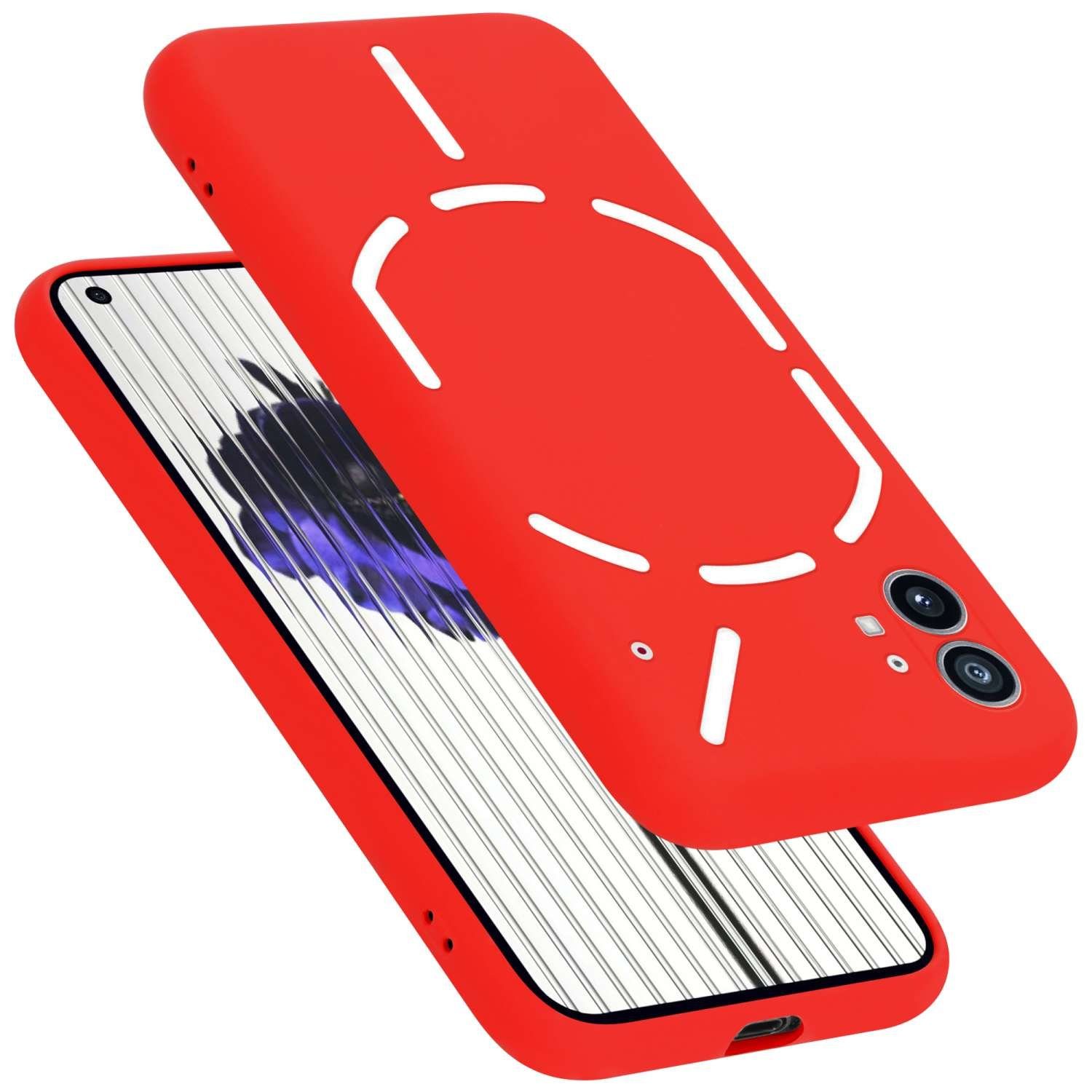 Cadorabo Handyhülle für Hülle Nothing Phone (1), Flexible Hülle TPU Silikon Schutzhülle Back Cover Case