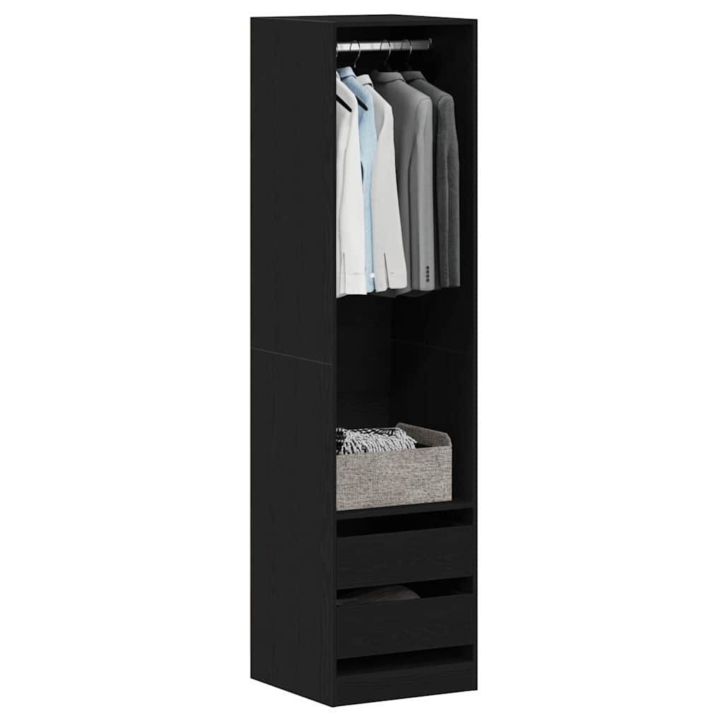 vidaXL Kleiderschrank Kleiderschrank mit Regal Schwarz Eichen-Optik 50 x 50 günstig online kaufen