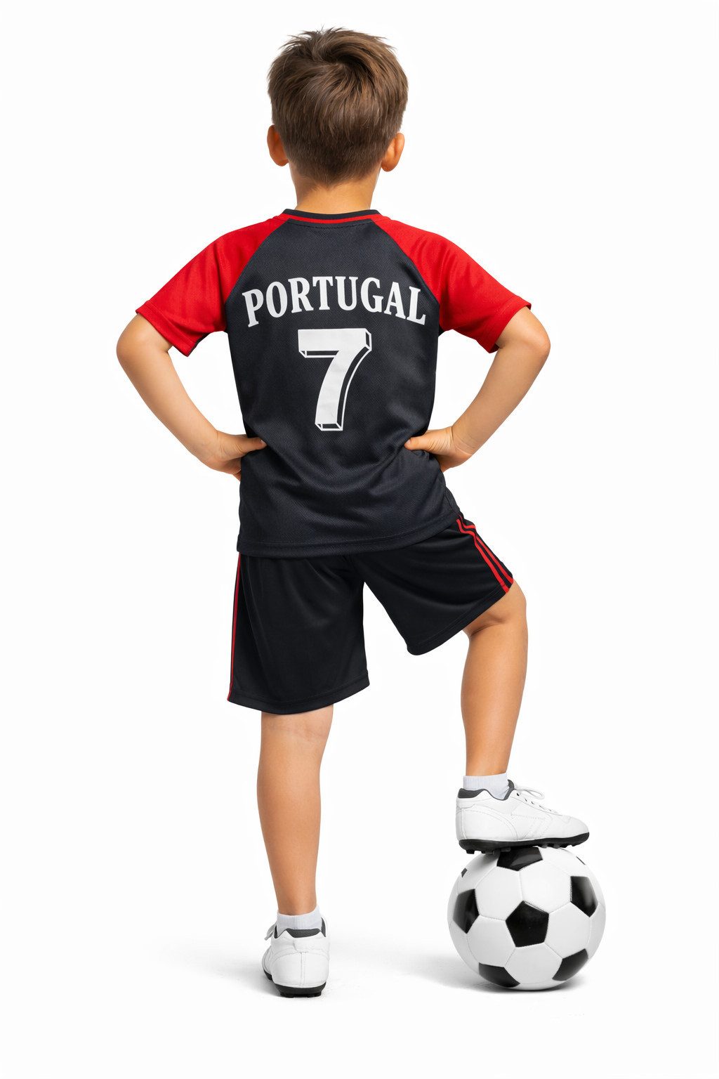 Fashion Boy Fußballtrikot Fussball Fan Set Portugal, Trikot + Shorts, JS286e (Set)