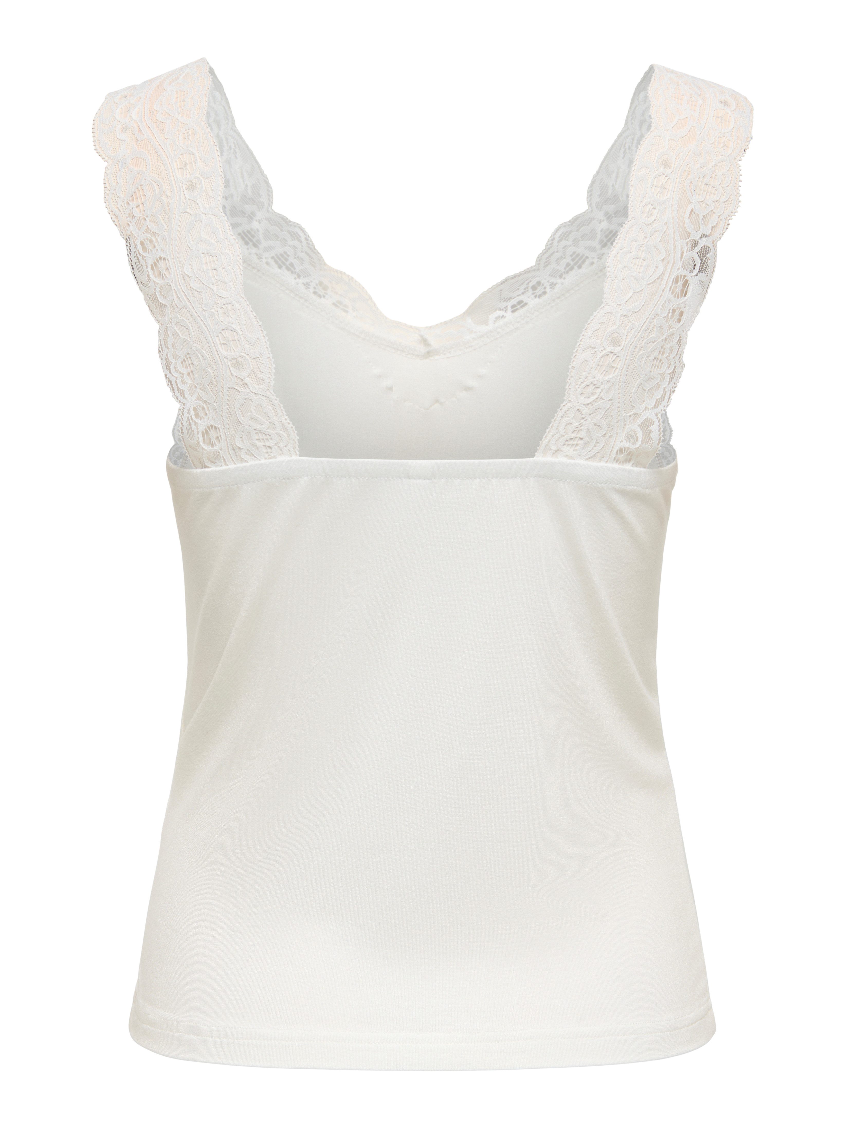 ONLY Spitzentop ONLLUNI TANK TOP WITH LACE DETAIL CS JRS Viskosemischung, regular fit