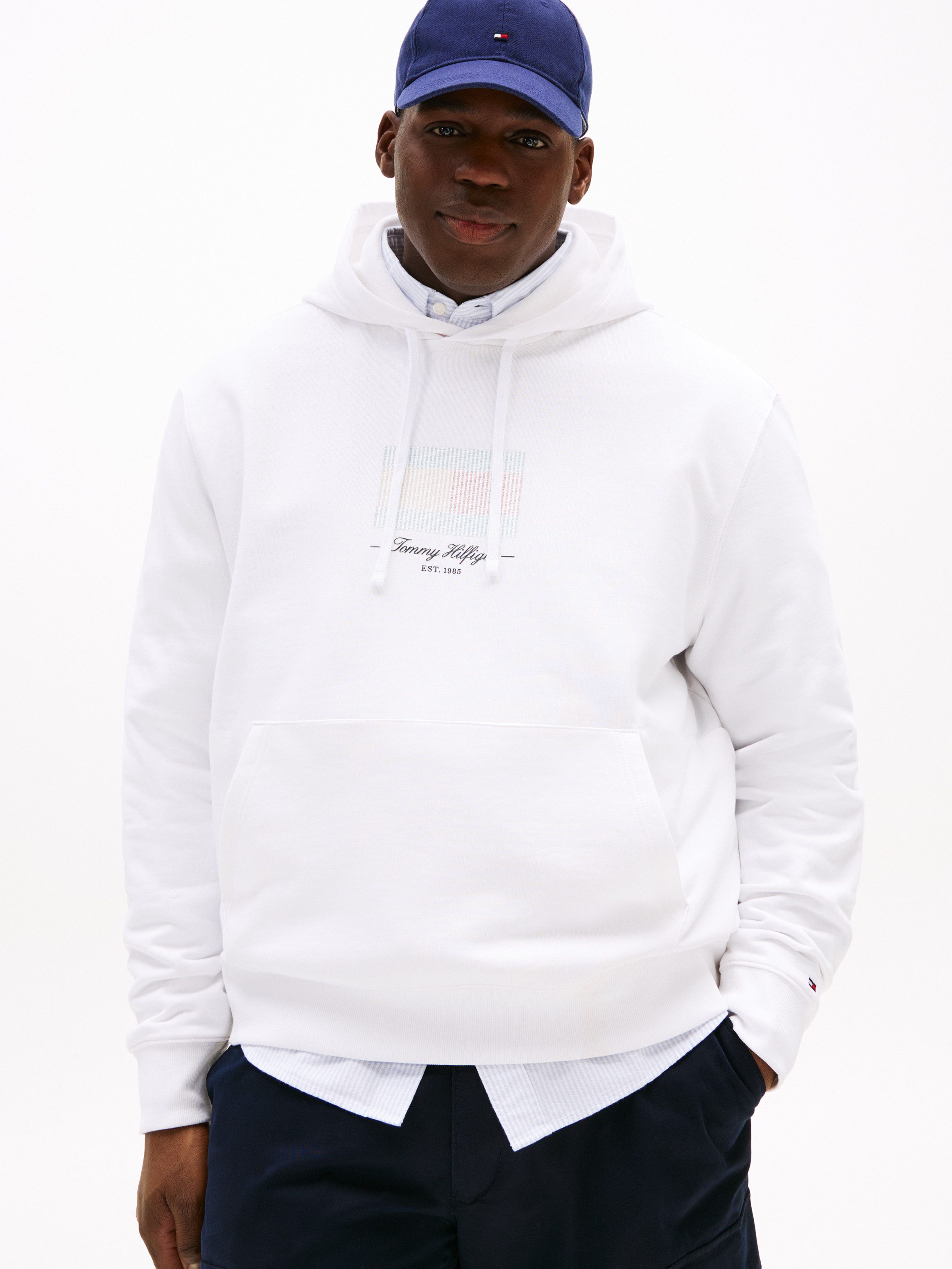 Tommy Hilfiger Big & Tall Kapuzensweatshirt BT-ITHACA FLAG HOODIE-B Große Größen