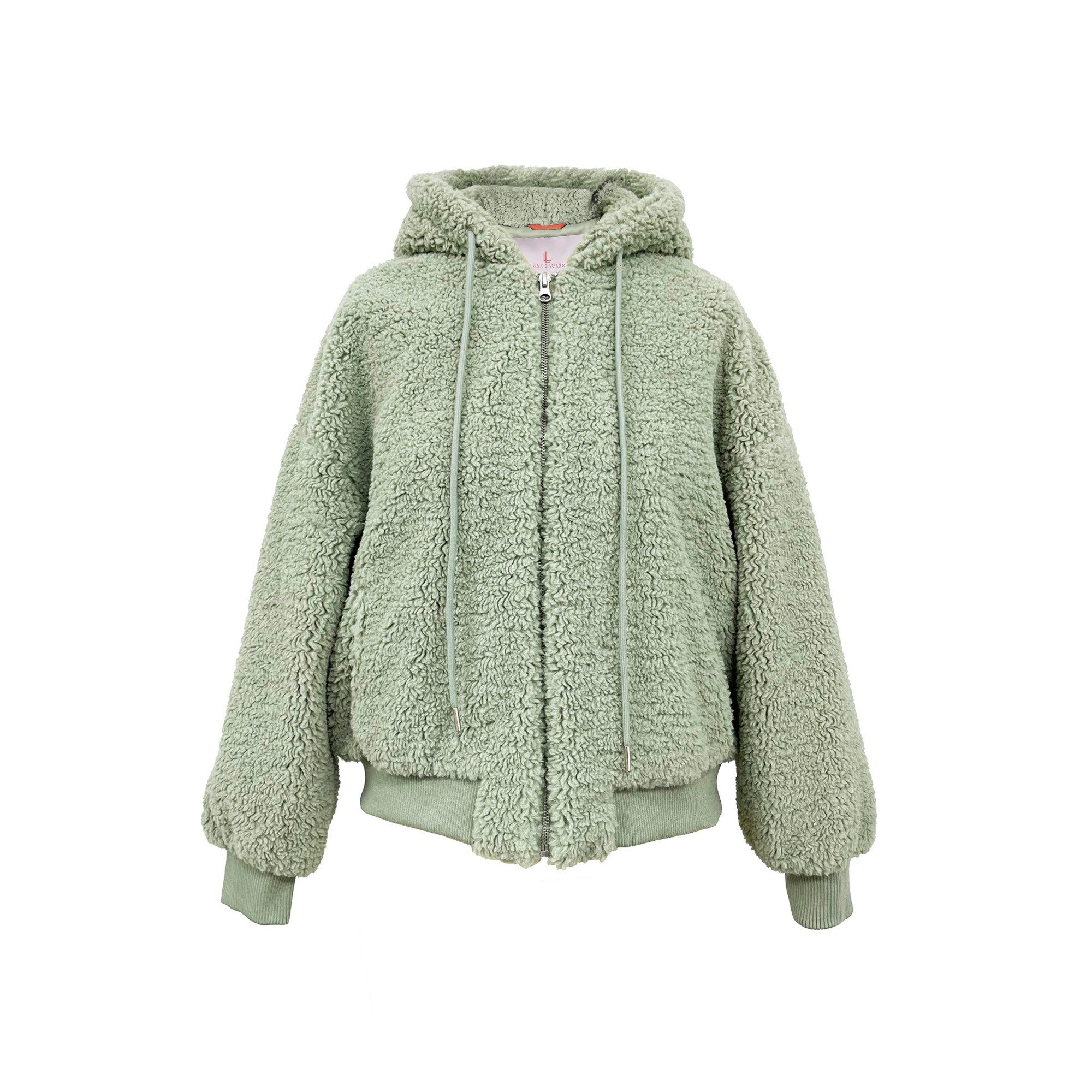 Lara Laurén Plüschjacke moderne Kapuzenjacke aus günstig online kaufen