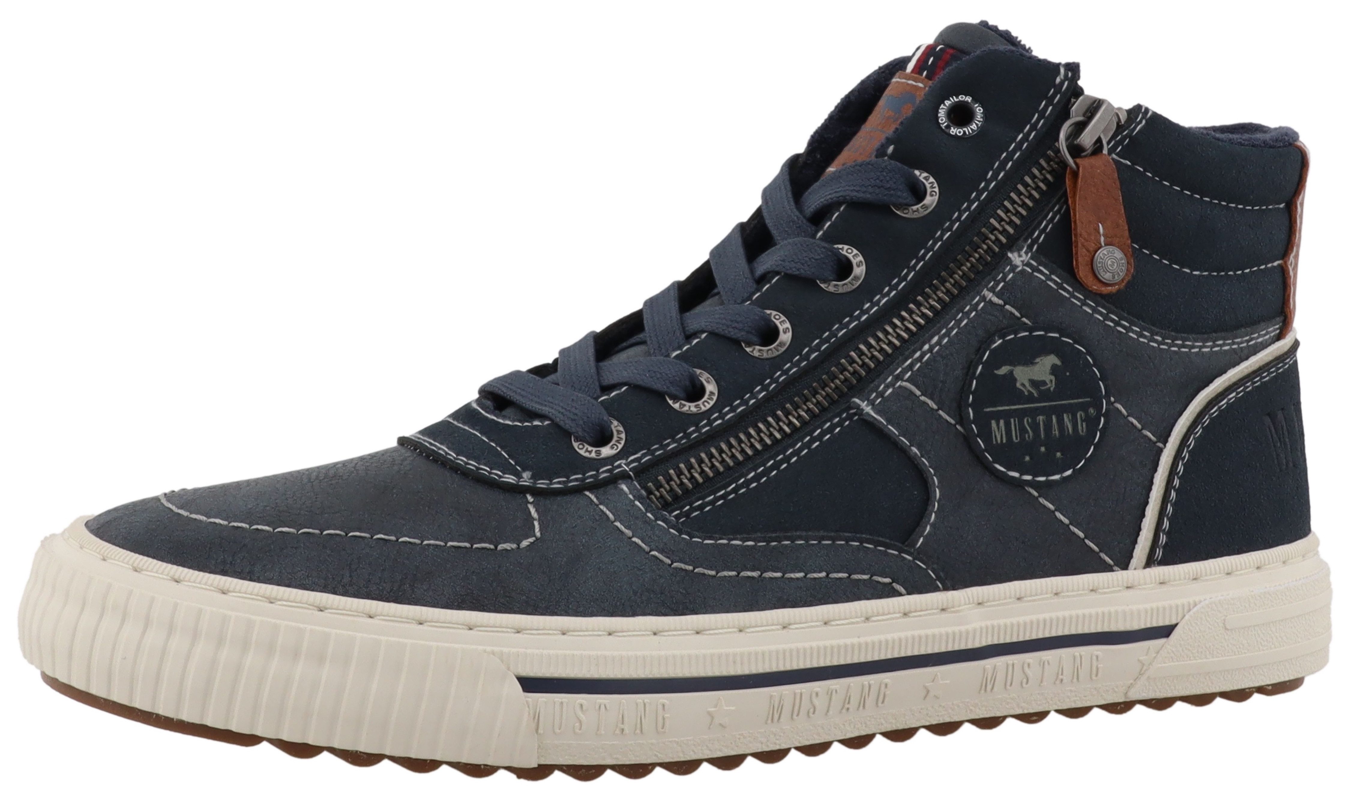 Mustang Shoes Masha Sneaker High Top Sneaker, Schnürboots mit Reißverschlus günstig online kaufen