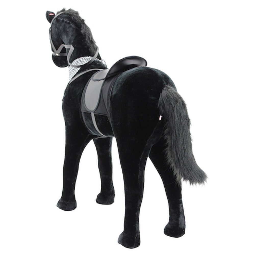 Sweety-Toys Stehpferd Sweety Toys 11049 Plüsch-Stehpferd Stehpferd Größe ca. 110 cm schwarz
