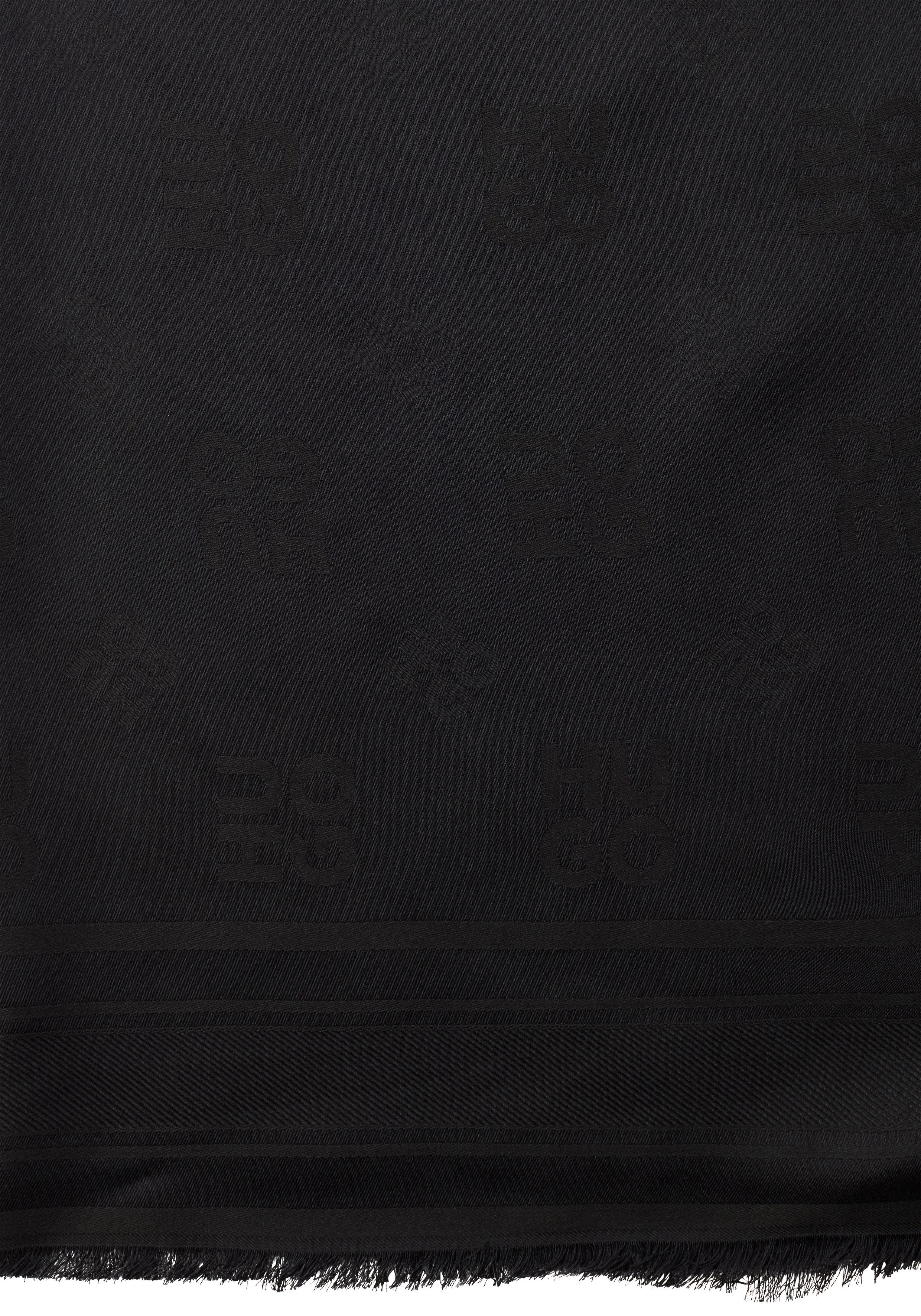 HUGO Schal Alyin, mit Print-Details günstig online kaufen