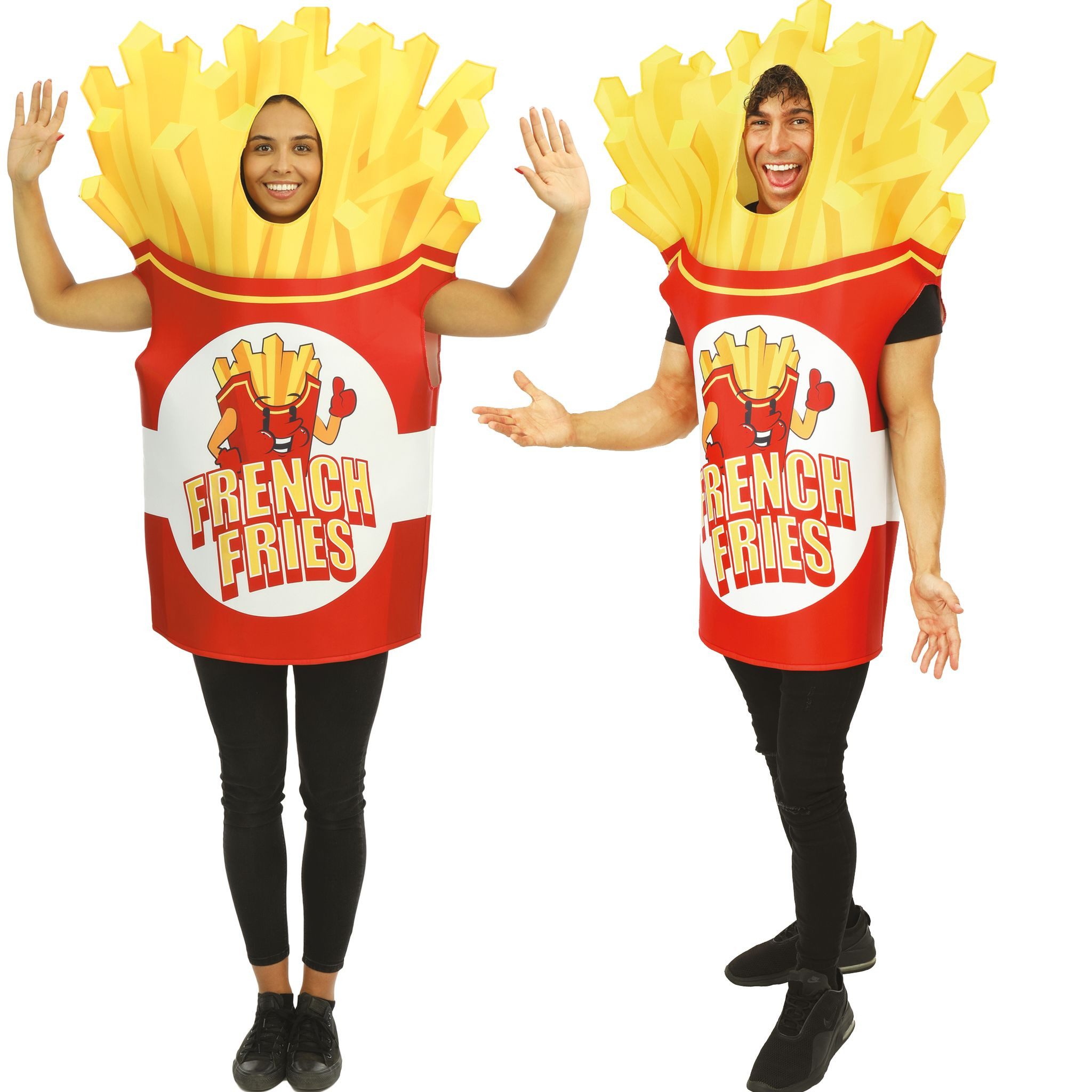 Kostüm Pommes Verkleidung French Fries für Erwachsene