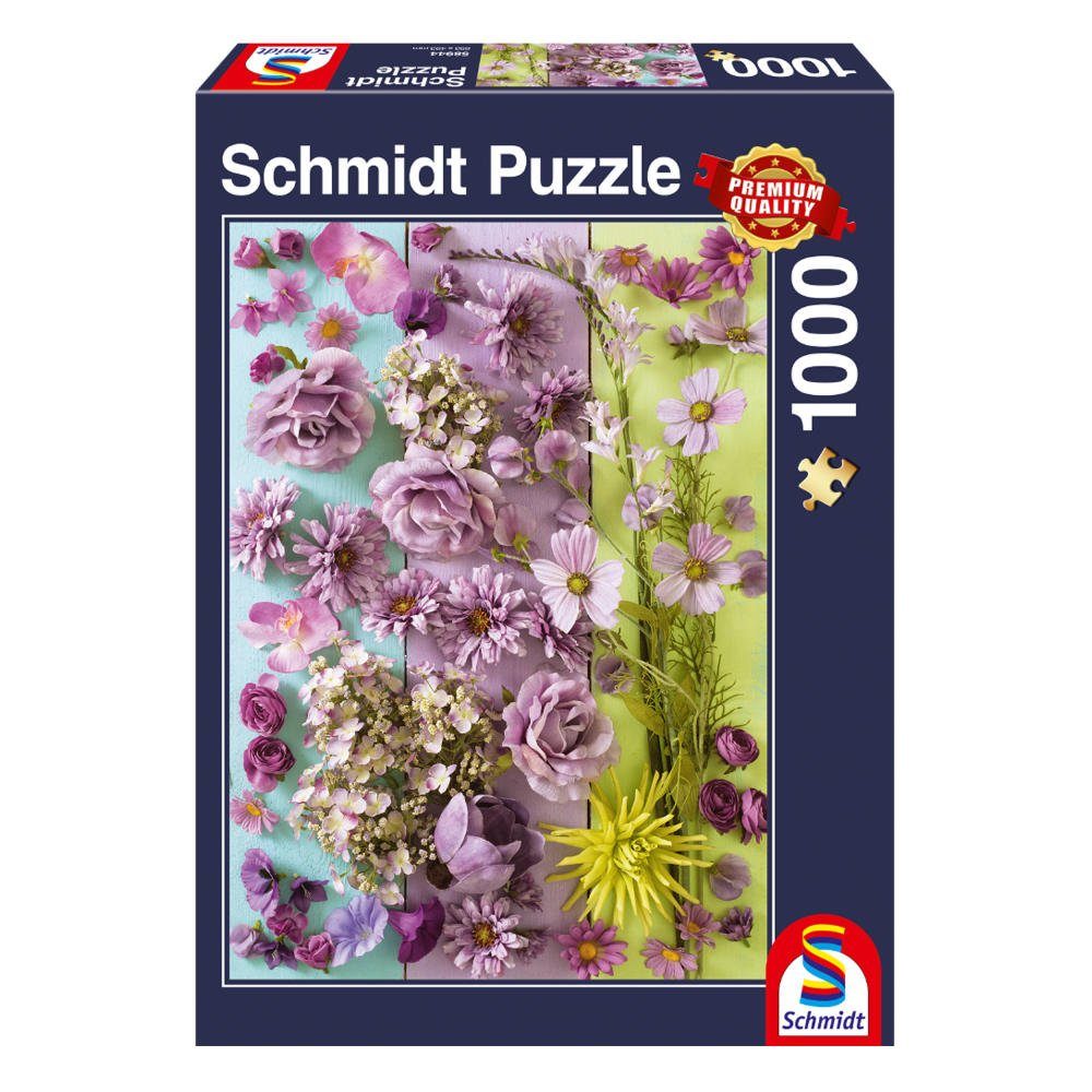 Puzzle Violette Blüten