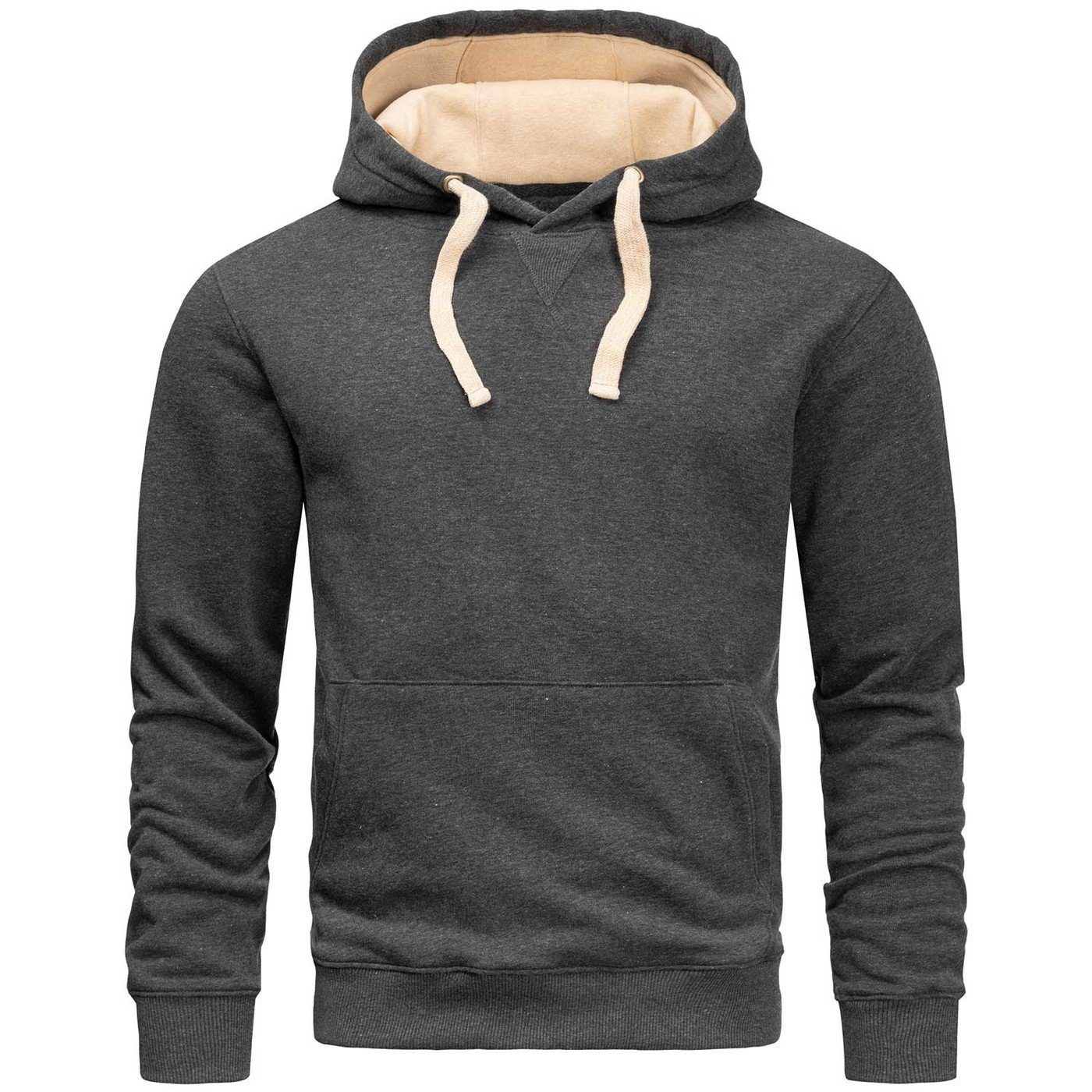 Hoodie Herren mit Kapuze – Sweatshirt mit Kängurutasche