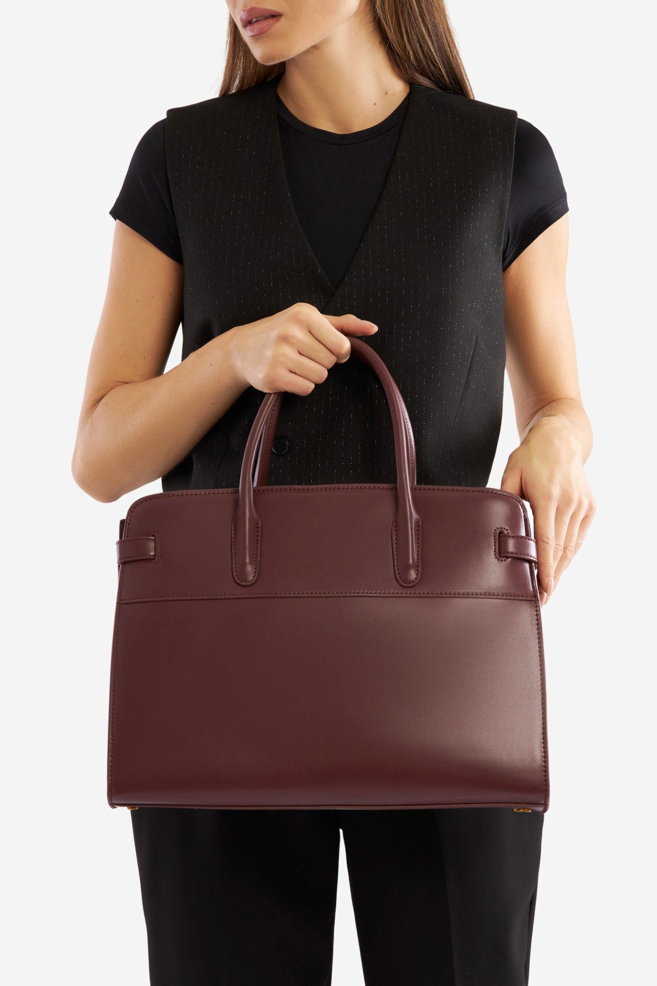 GINO ROSSI Handtasche Gino Rossi Große Tasche AW02 rot