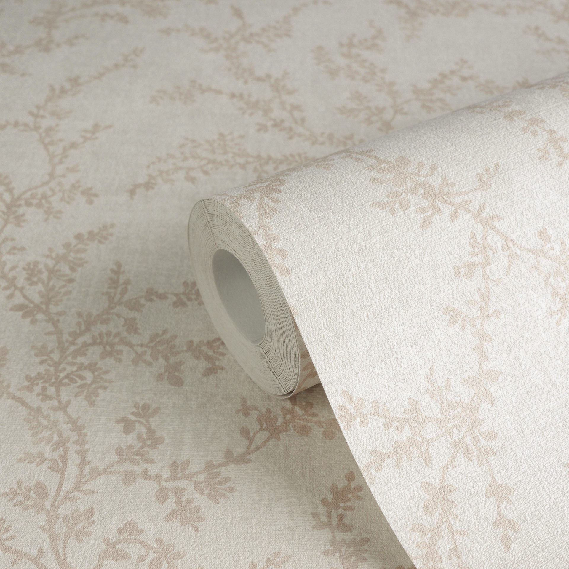 A.S. Création Vliestapete mit floralem Muster stilvolle Wände, strukturiert, matt, (1 St), Elegante Vliestapete mit feinem Blumenmuster