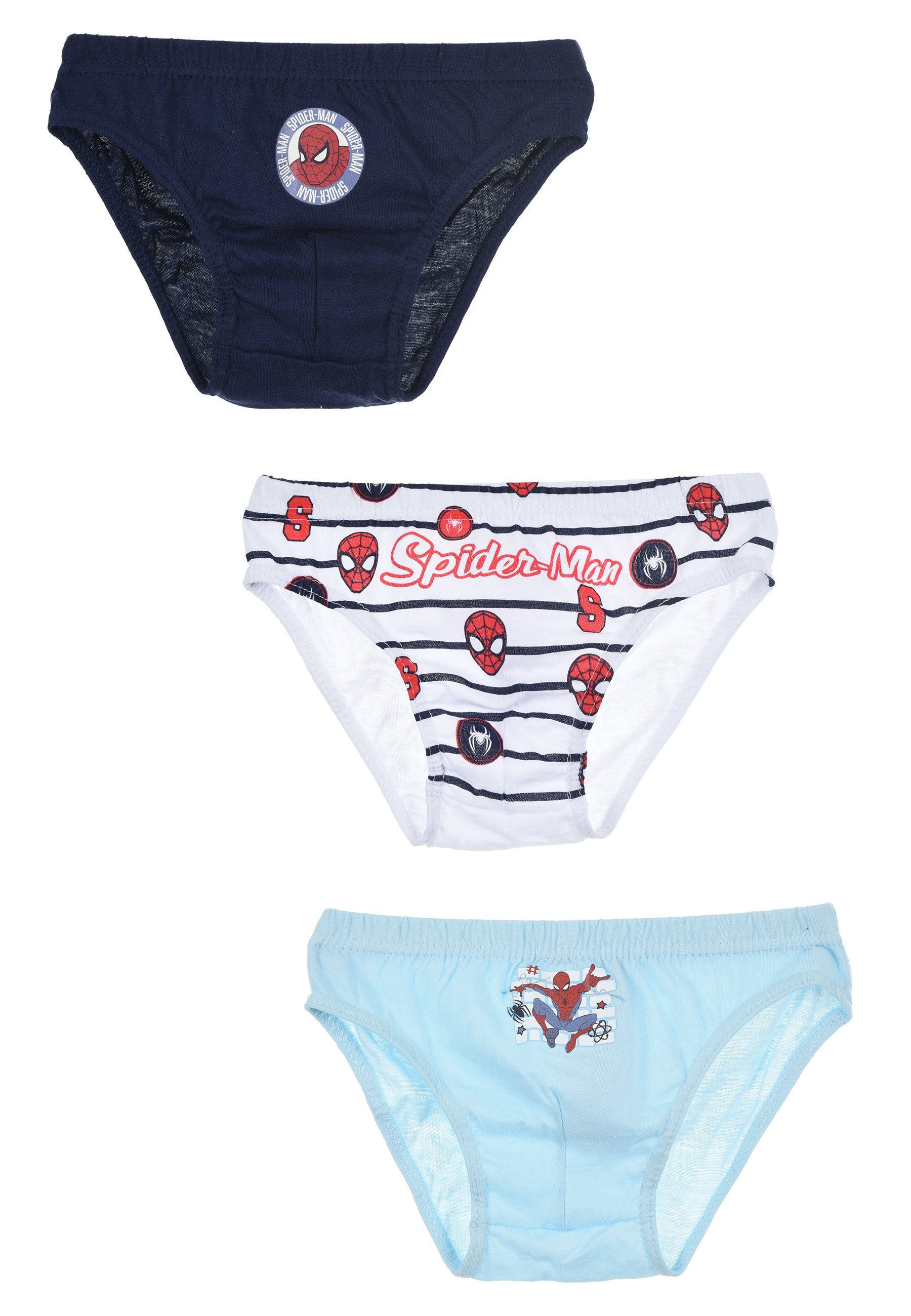 Spiderman Unterhosen Jungen Kinder (3-St) Slip