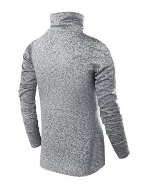 TCA Langarmshirt TCA Mädchen Warm-Up Thermo Lauf Oberteil - Hellgrau, 10-12 Jahre (1-tlg)