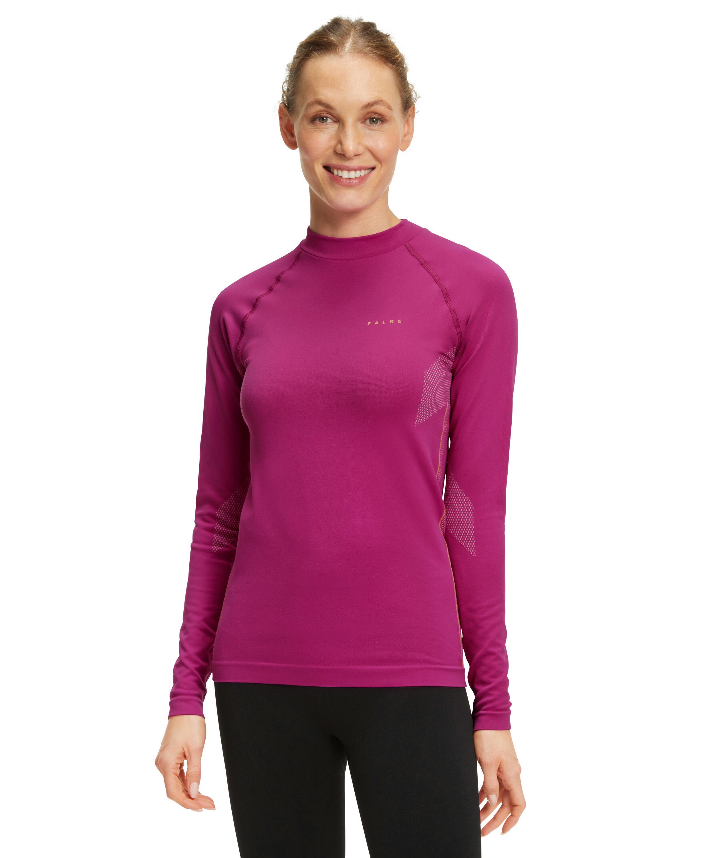 FALKE Funktionsshirt Maximum Warm (1-tlg) aus feuchtigkeitsregulierendem Material radiant orchid (8692)