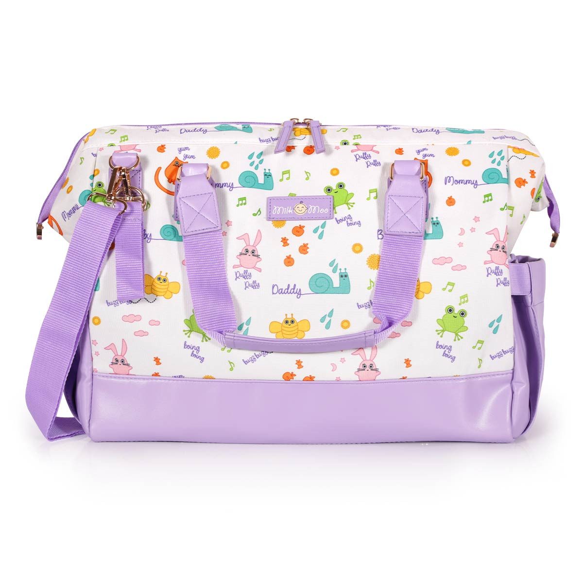 MILK&MOO Wickeltasche Milk&Moo Friends Wickeltasche Lila