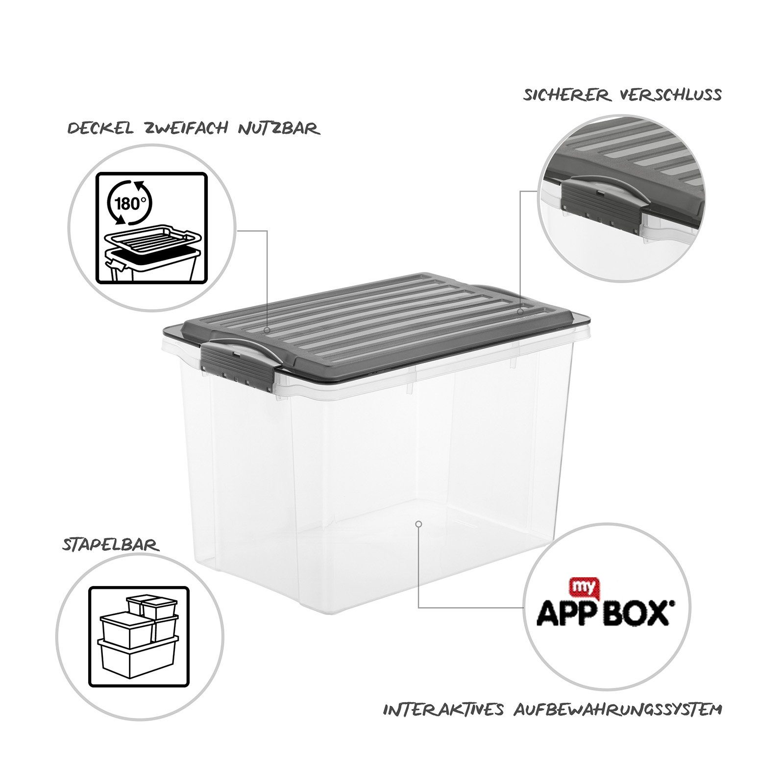 ROTHO Aufbewahrungsbox (3er-Set, 3 St) günstig online kaufen