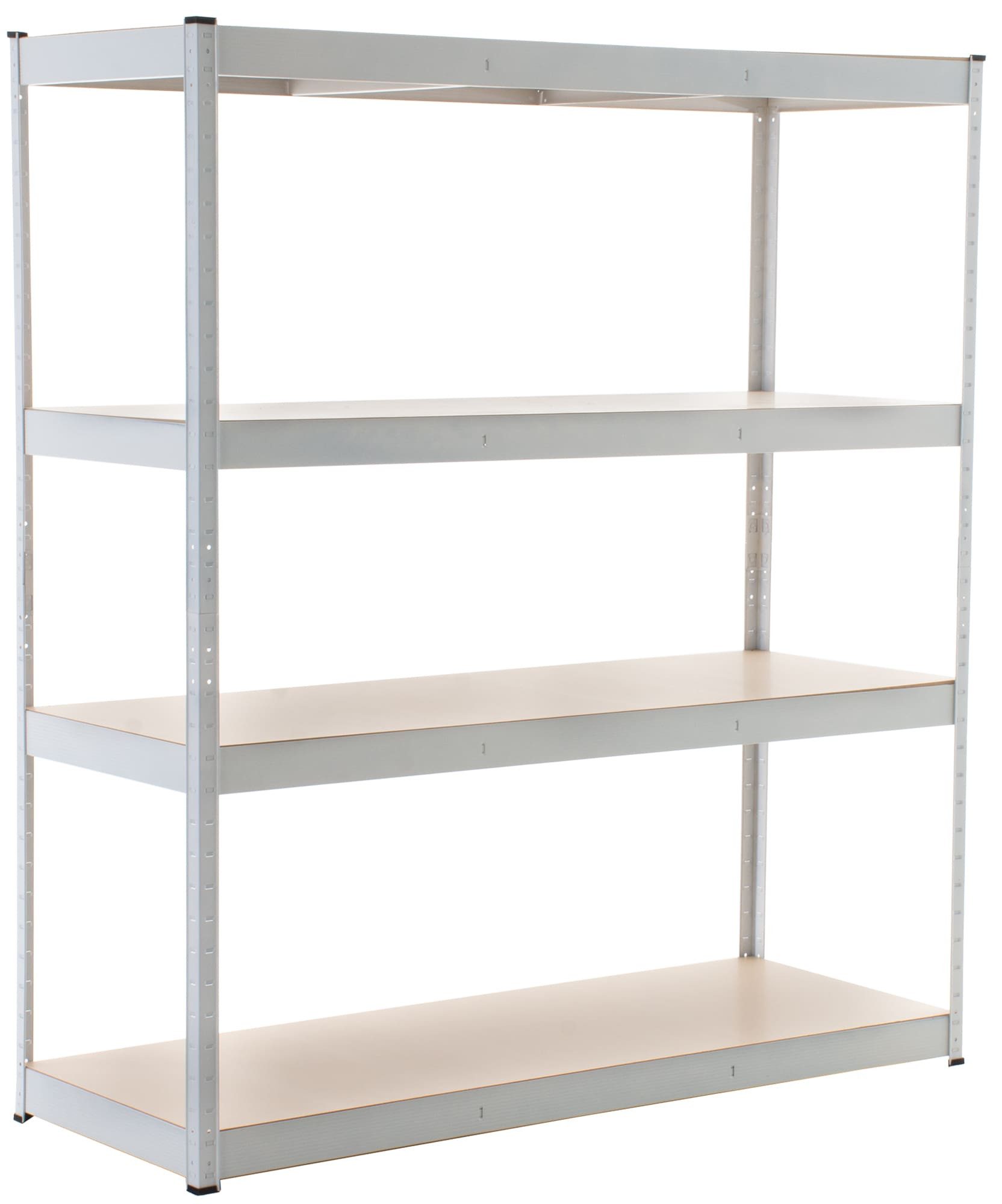 furnicato Steckregal Schwerlastregal 160 x 180 x 60 cm weiß, 1-tlg.