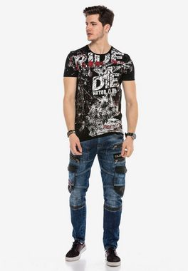 Cipo & Baxx T-Shirt mit grafischem Print